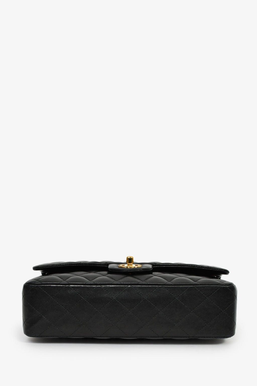 Pre-Loved Chanel™ 2012 Black Lambskin Medium Double Flap