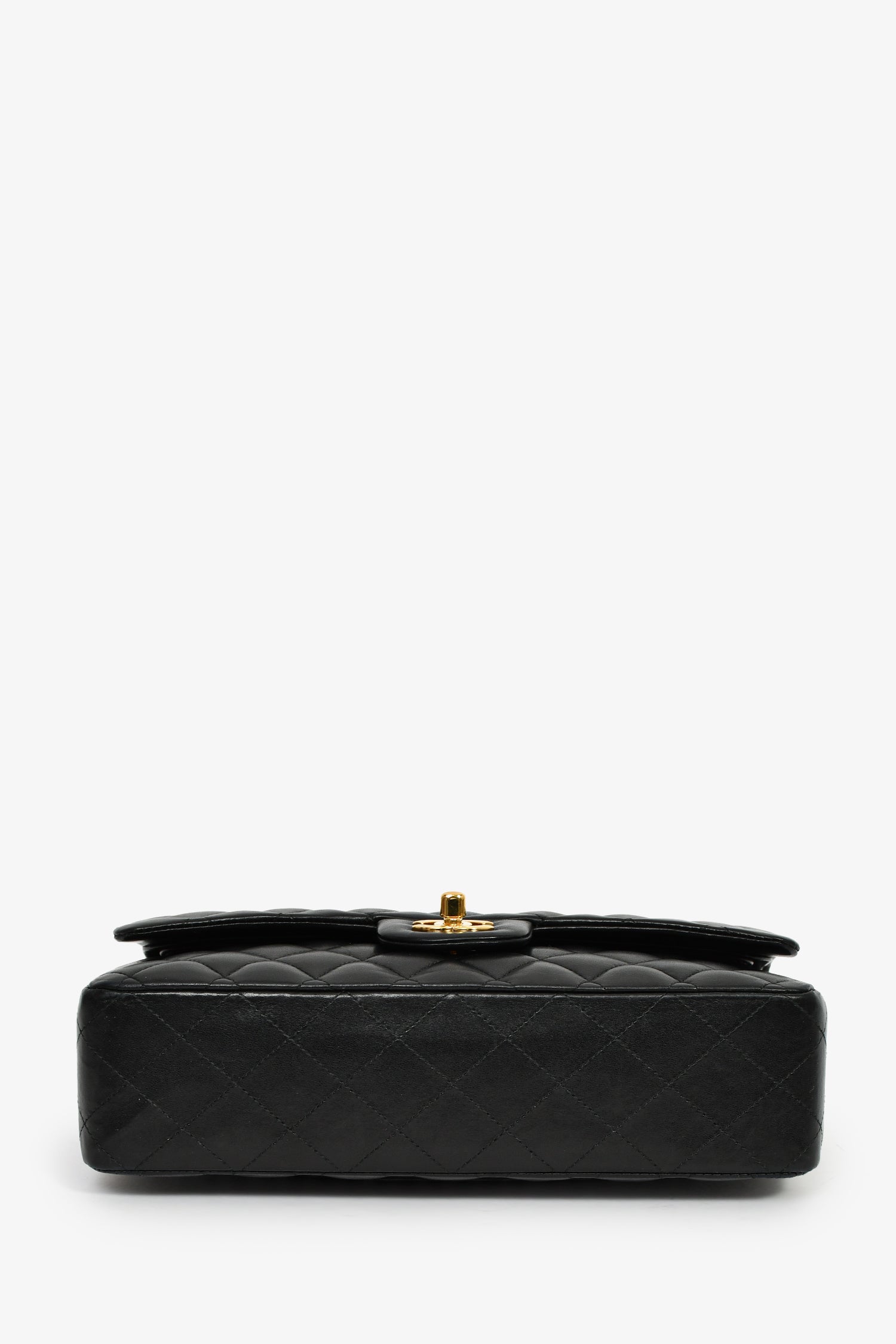 Pre-Loved Chanel™ 2012 Black Lambskin Medium Double Flap