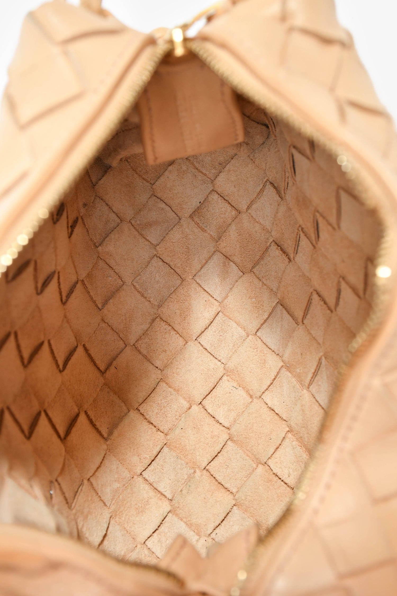 Bottega Veneta Beige Intrecciato Leather Mini Loop Camera Bag
