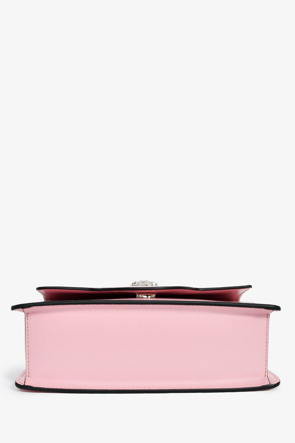 Versace Pink Leather Medusa Top Handle With Strap