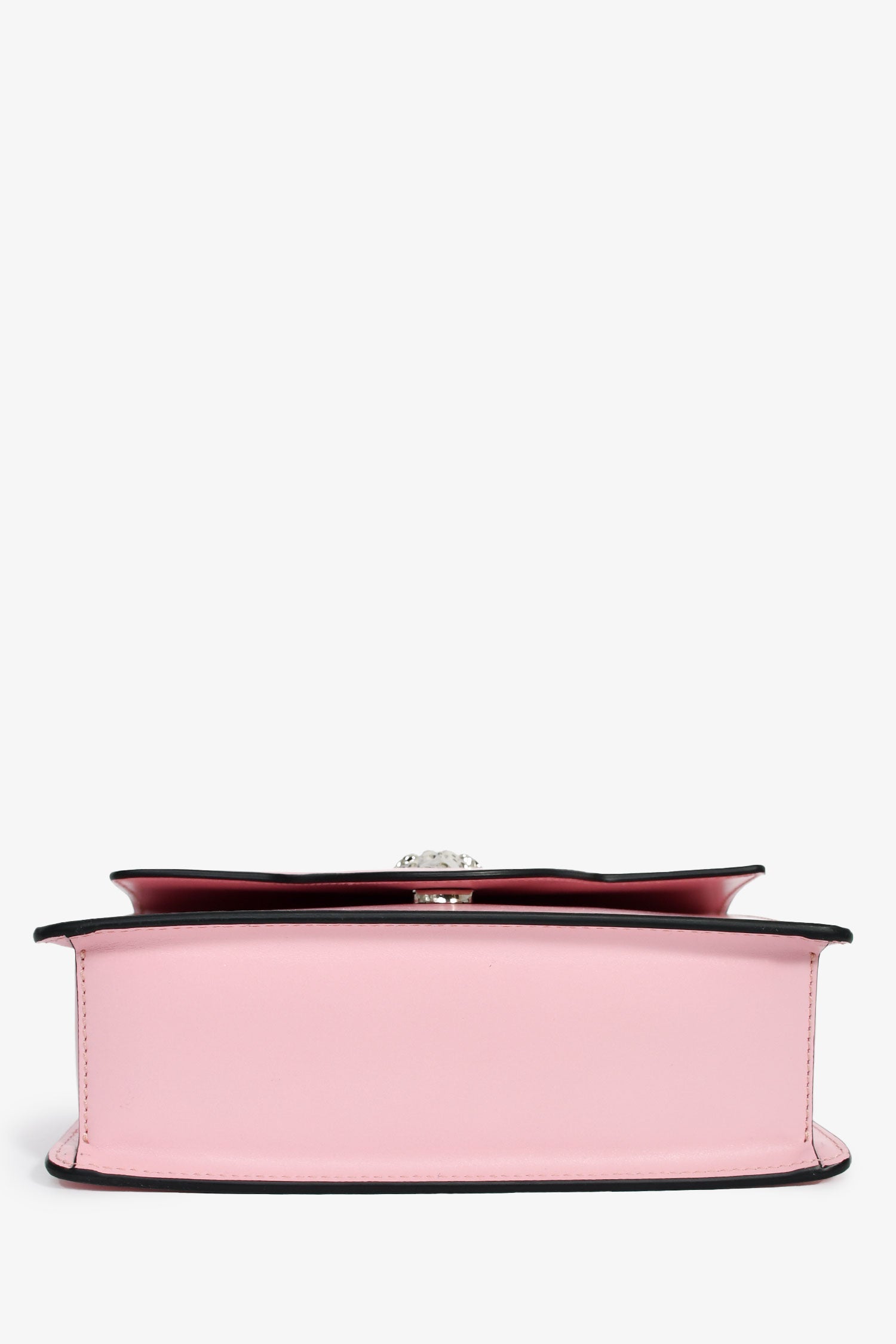 Versace Pink Leather Medusa Top Handle With Strap