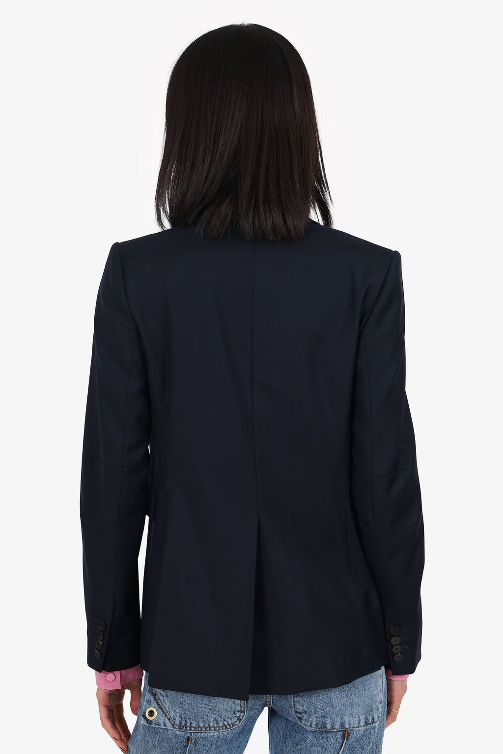 Joseph Navy Wool Single Breasted Blazer Size 38