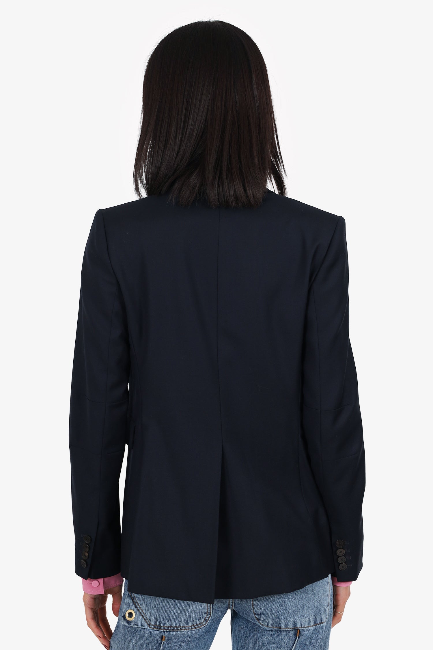 Joseph Navy Wool Single Breasted Blazer Size 38