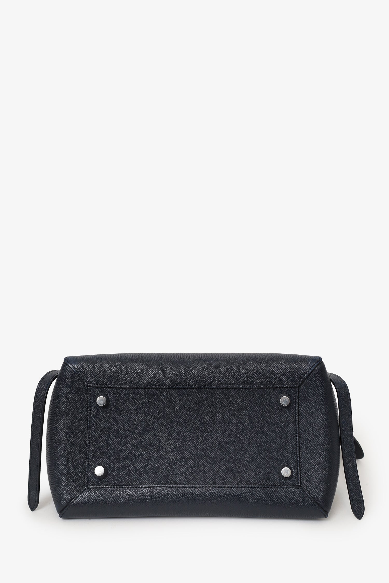 Celine Navy Leather Belt Bag With Strap