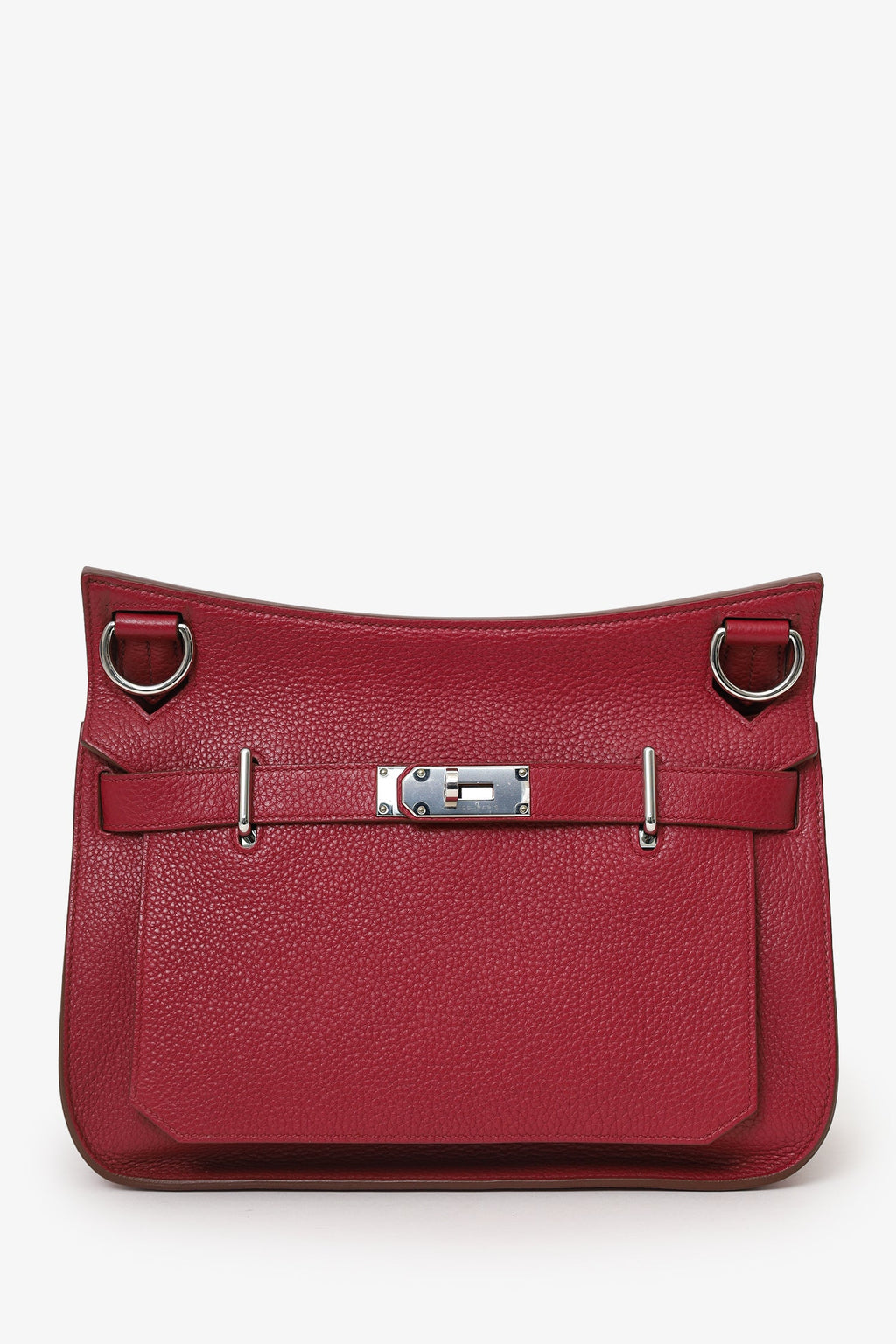 Hermès 2014 Rouge Garance Clemence Leather Jypsiere 31