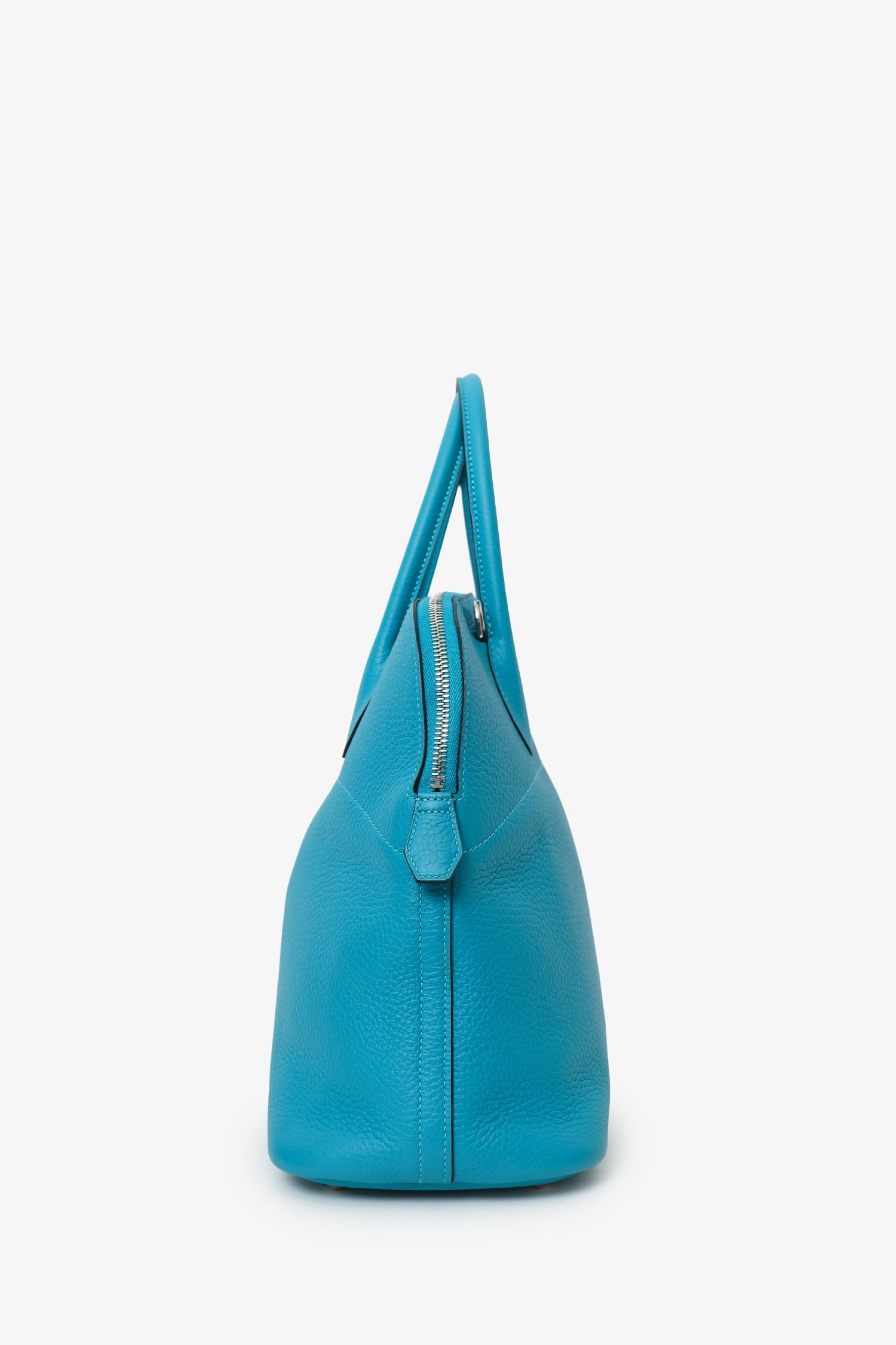 Hermès 2014 Turquoise Clemence Bolide 35 With Strap