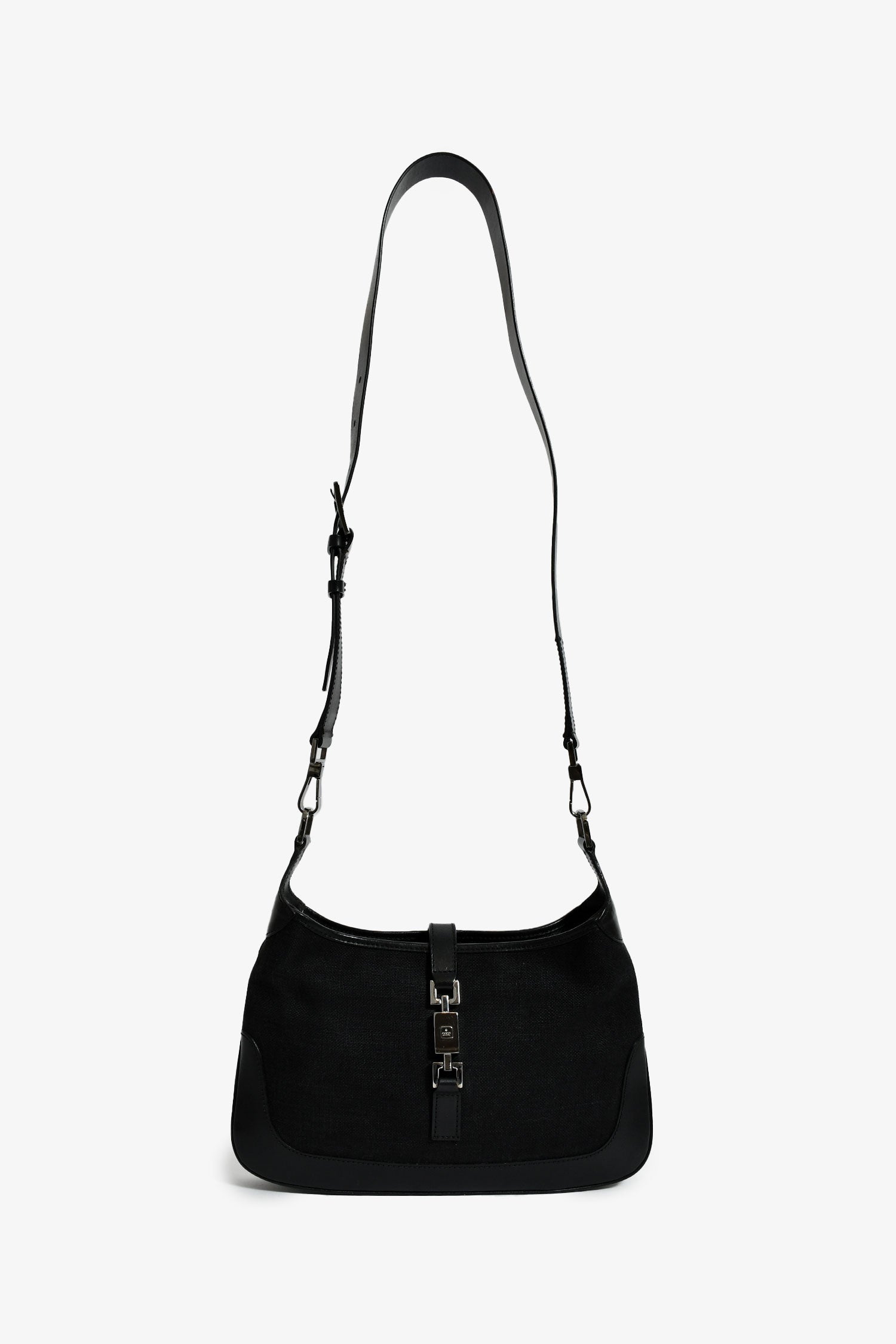 Gucci Black Canvas/Leather Small 'Jackie' Crossbody Bag