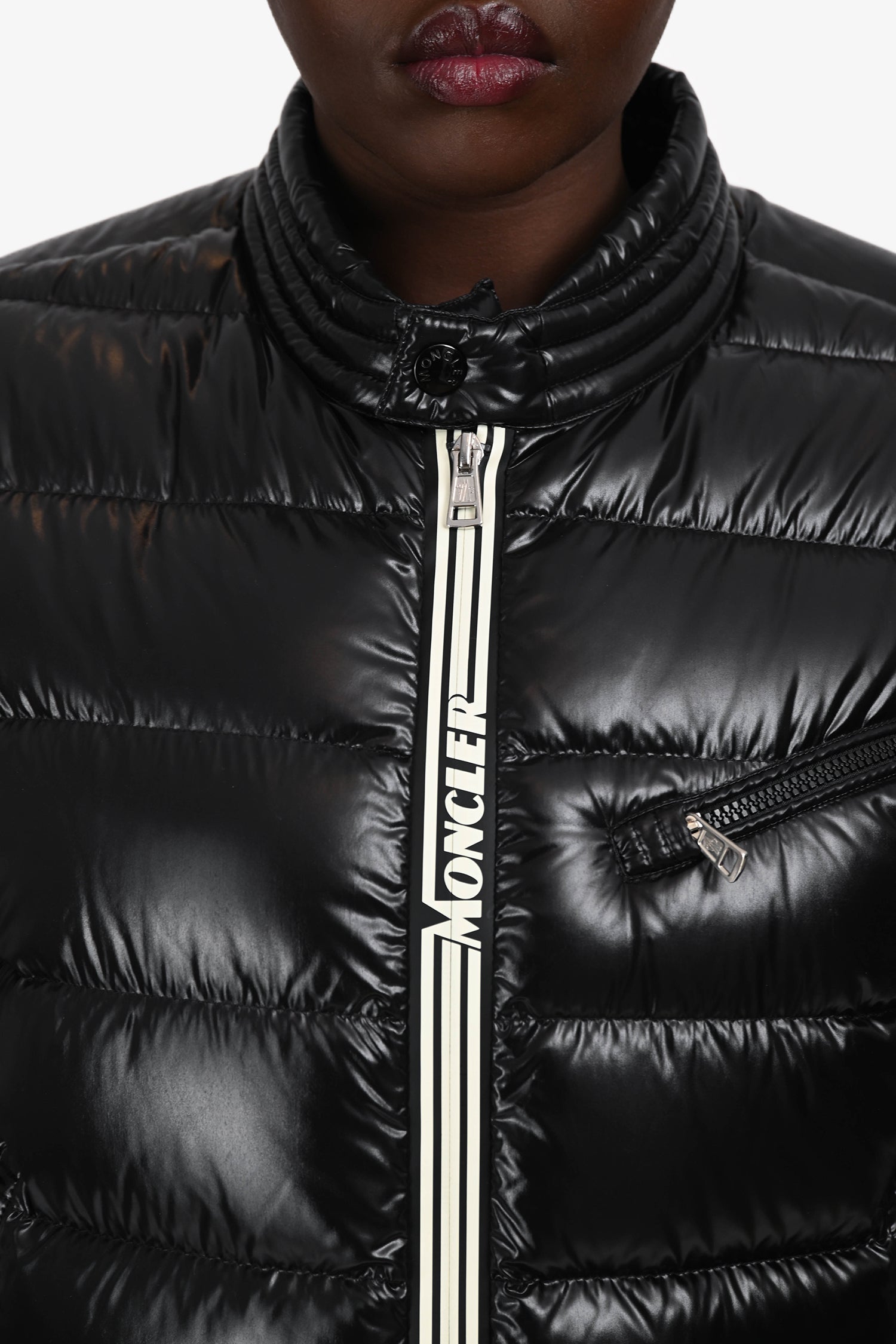 Moncler Black Down 'Caroux' Puffer Jacket Size 5