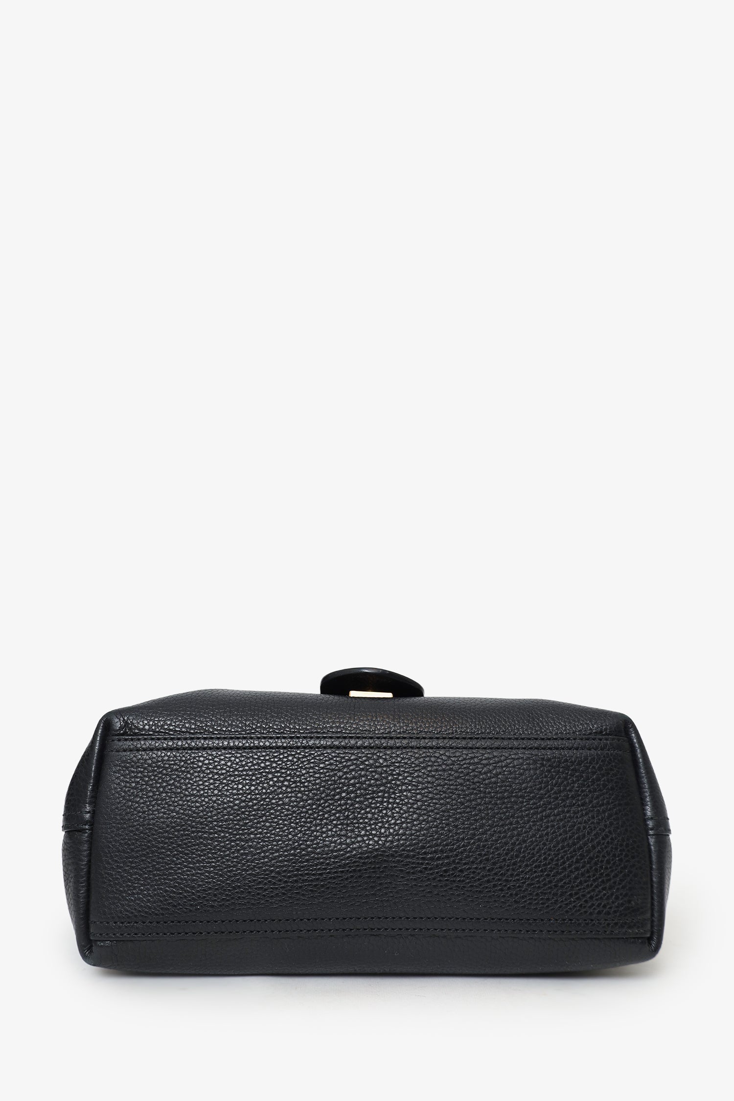 Gucci Black Leather GG Marmont Shoulder Bag
