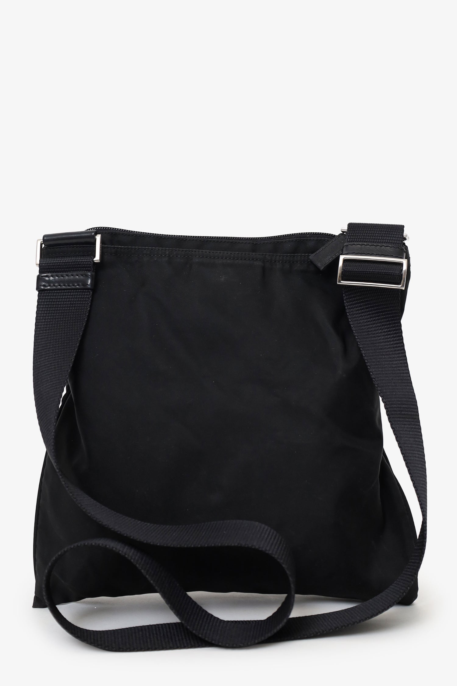 Prada Black Nylon Messenger Bag