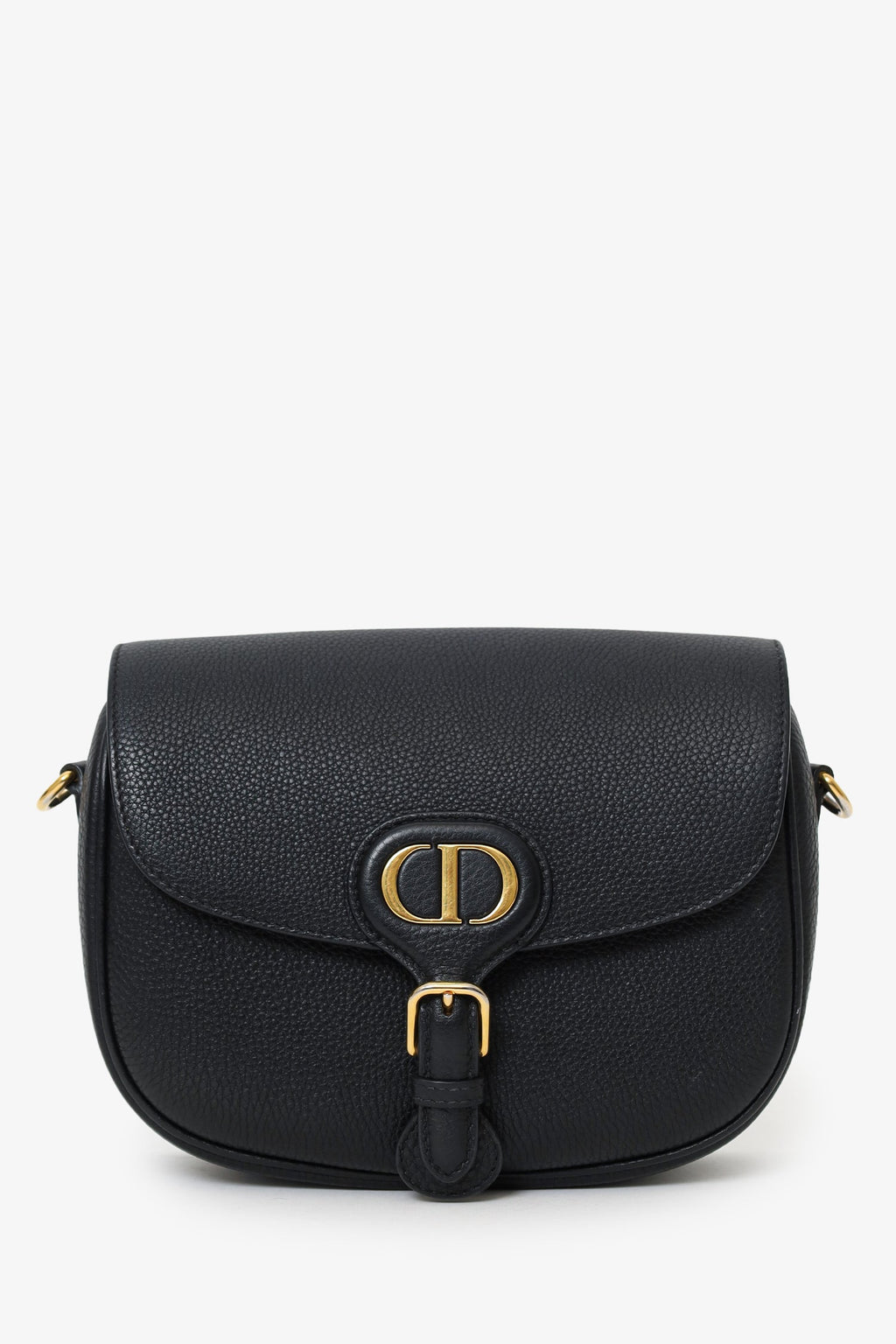 Christian Dior Black Leather Medium Bobby Bag