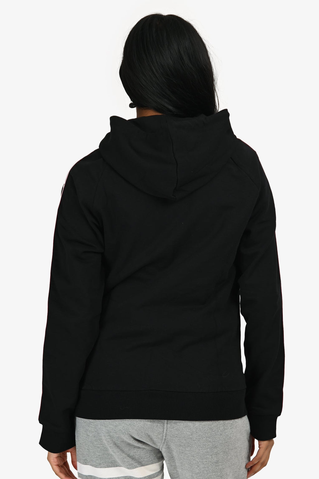 Moschino Black Logo Sleeve Zip-Up Hoodie Size XS