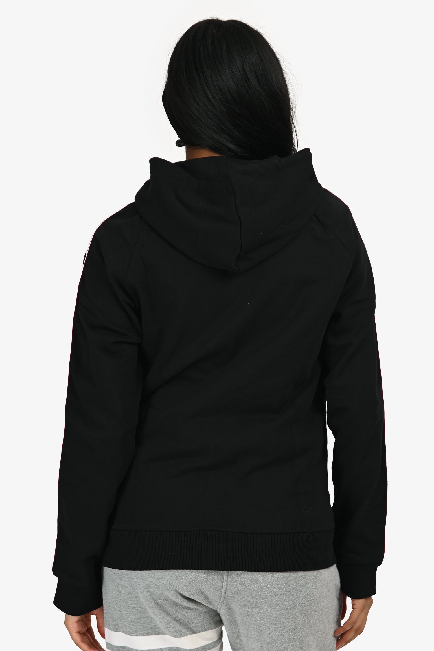 Moschino Black Logo Sleeve Zip-Up Hoodie Size XS