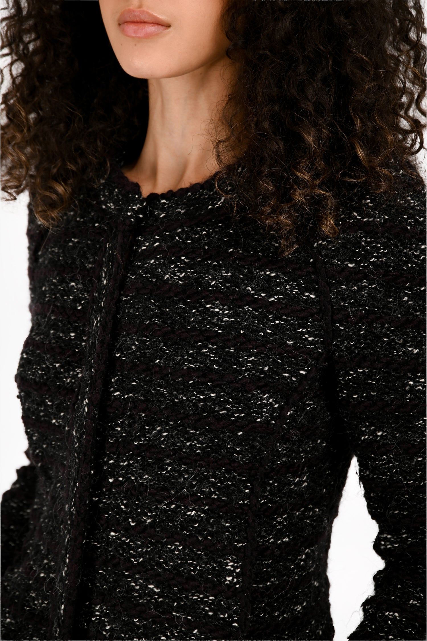 Isabelle Marant Etoile Black/White Tweed Blazer Size 36