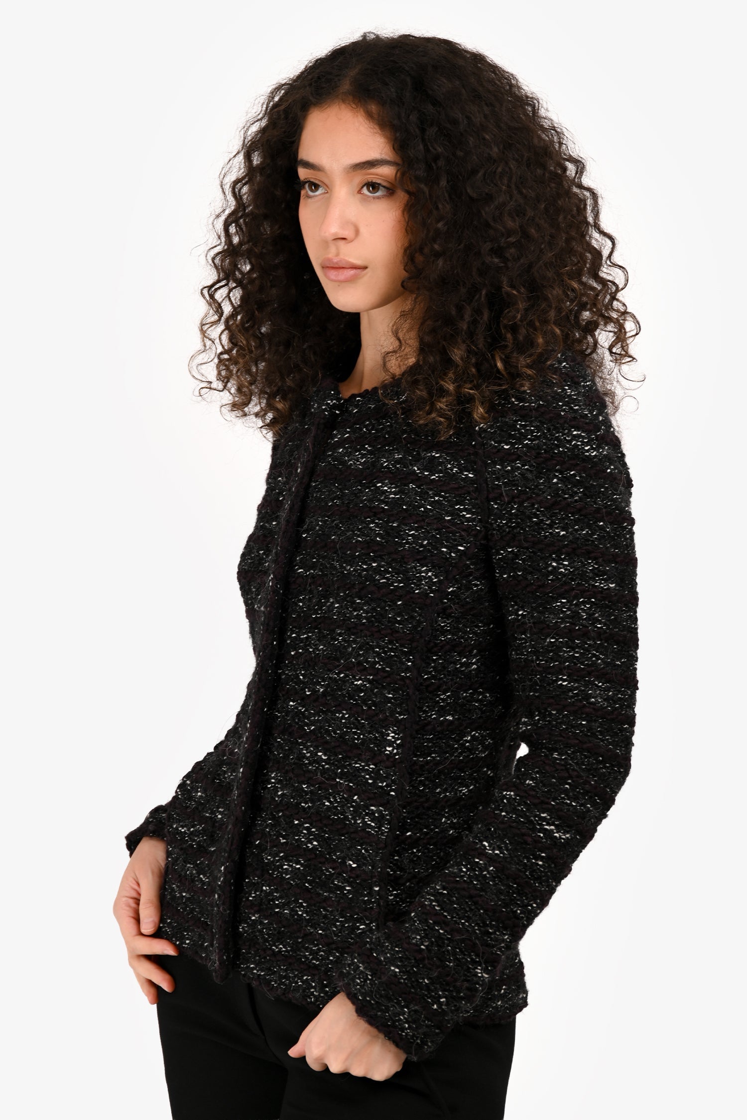 Isabelle Marant Etoile Black/White Tweed Blazer Size 36