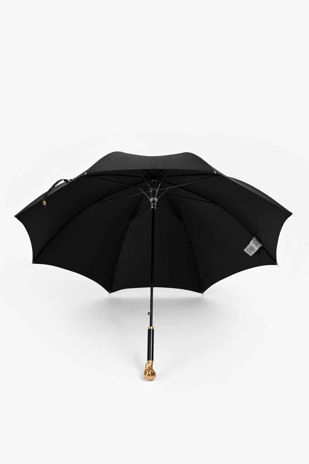 Alexander McQueen Black/Gold Tone Skull Umbrella