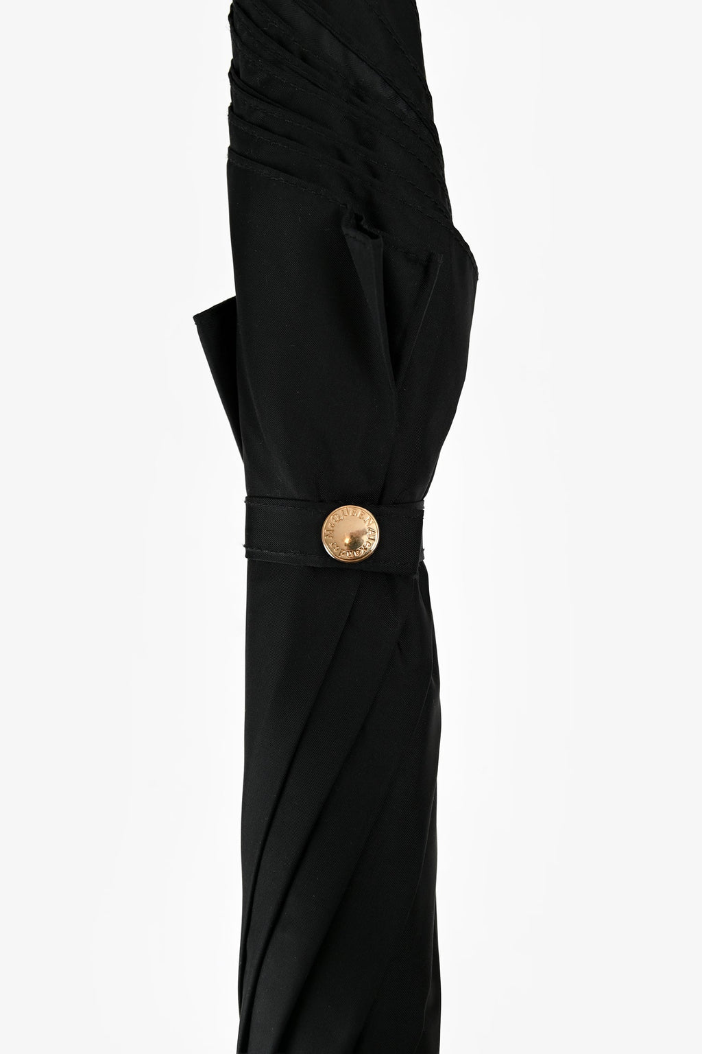 Alexander McQueen Black/Gold Tone Skull Umbrella