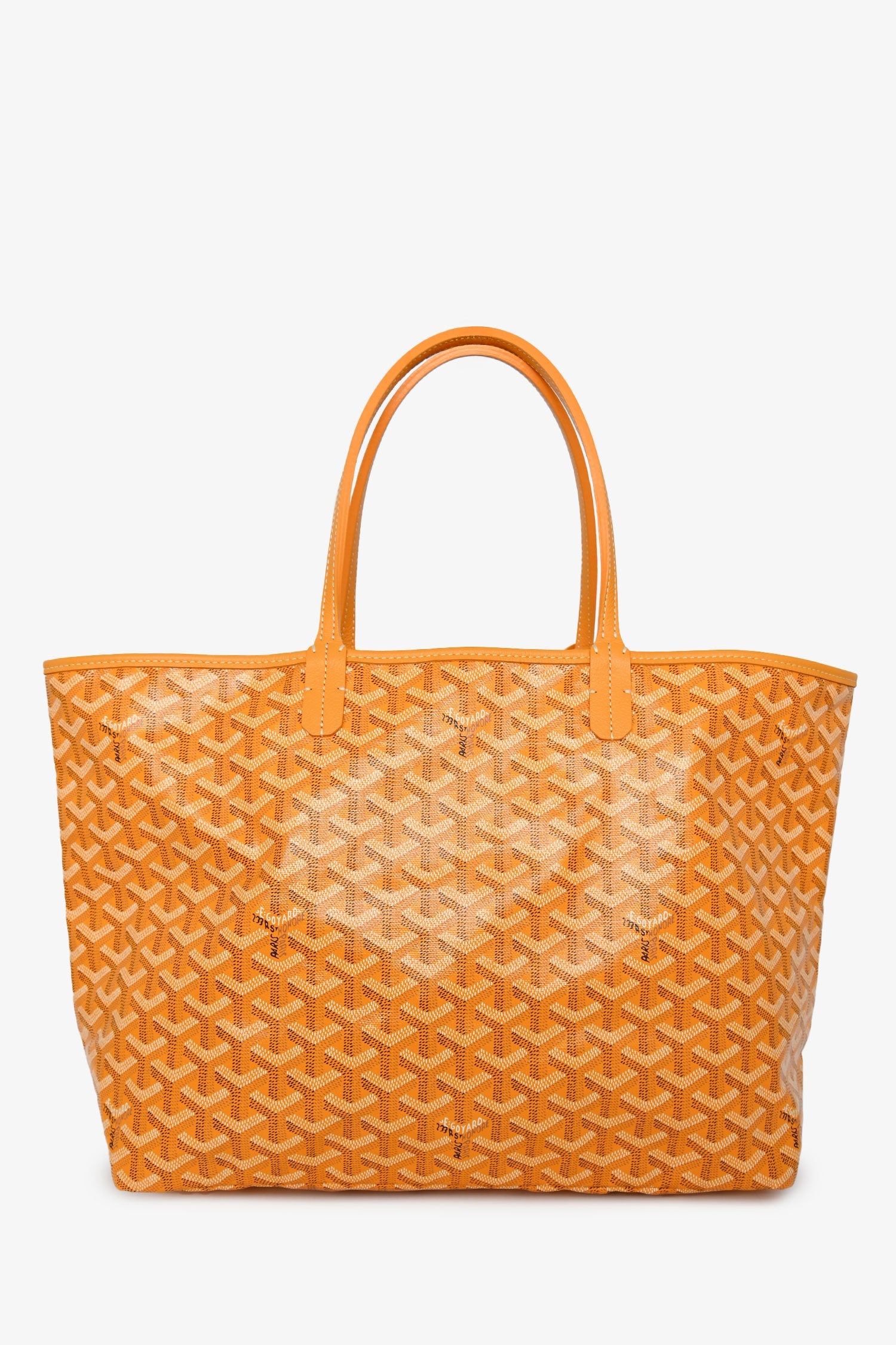 Goyard Yellow Canvas St. Louis PM Tote With Pouch