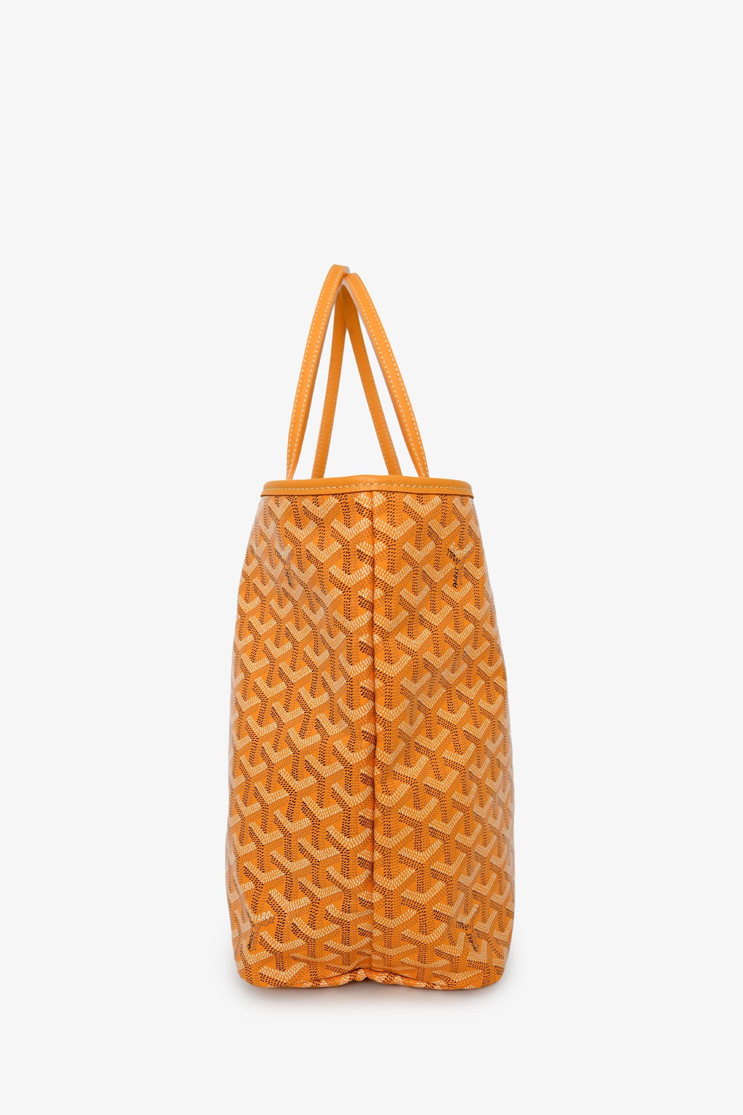 Goyard Yellow Canvas St. Louis PM Tote With Pouch