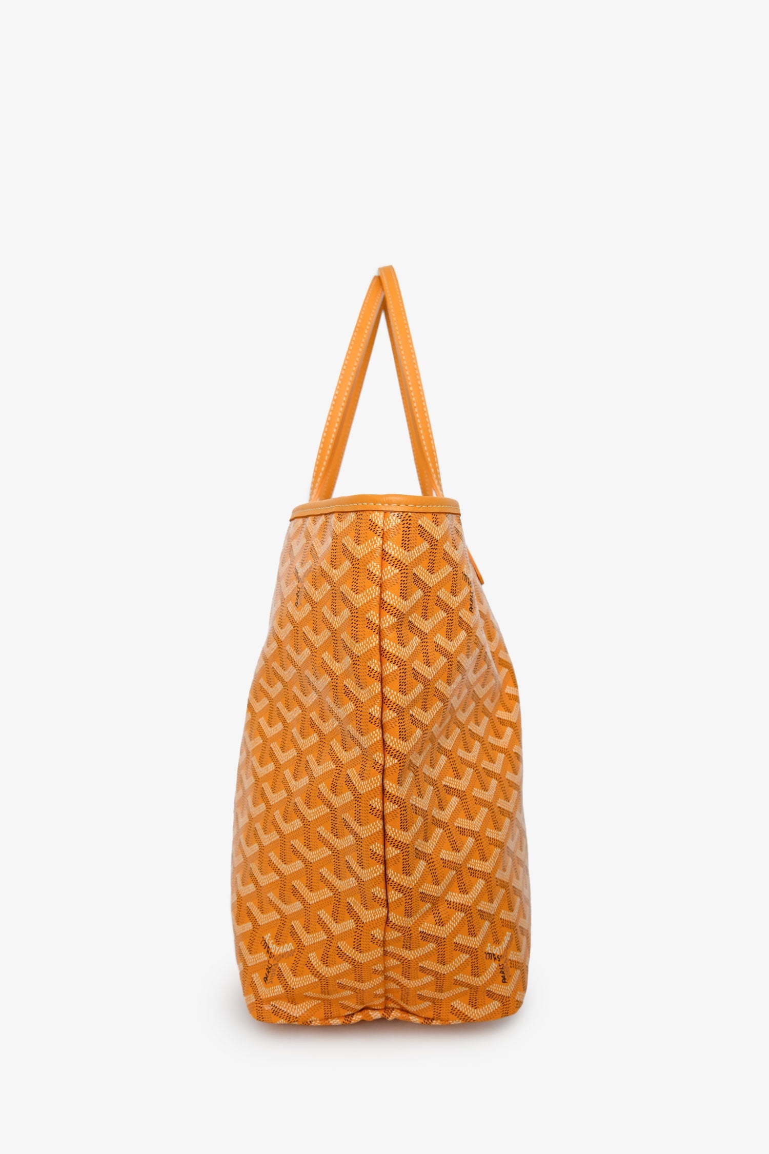 Goyard Yellow Canvas St. Louis PM Tote With Pouch