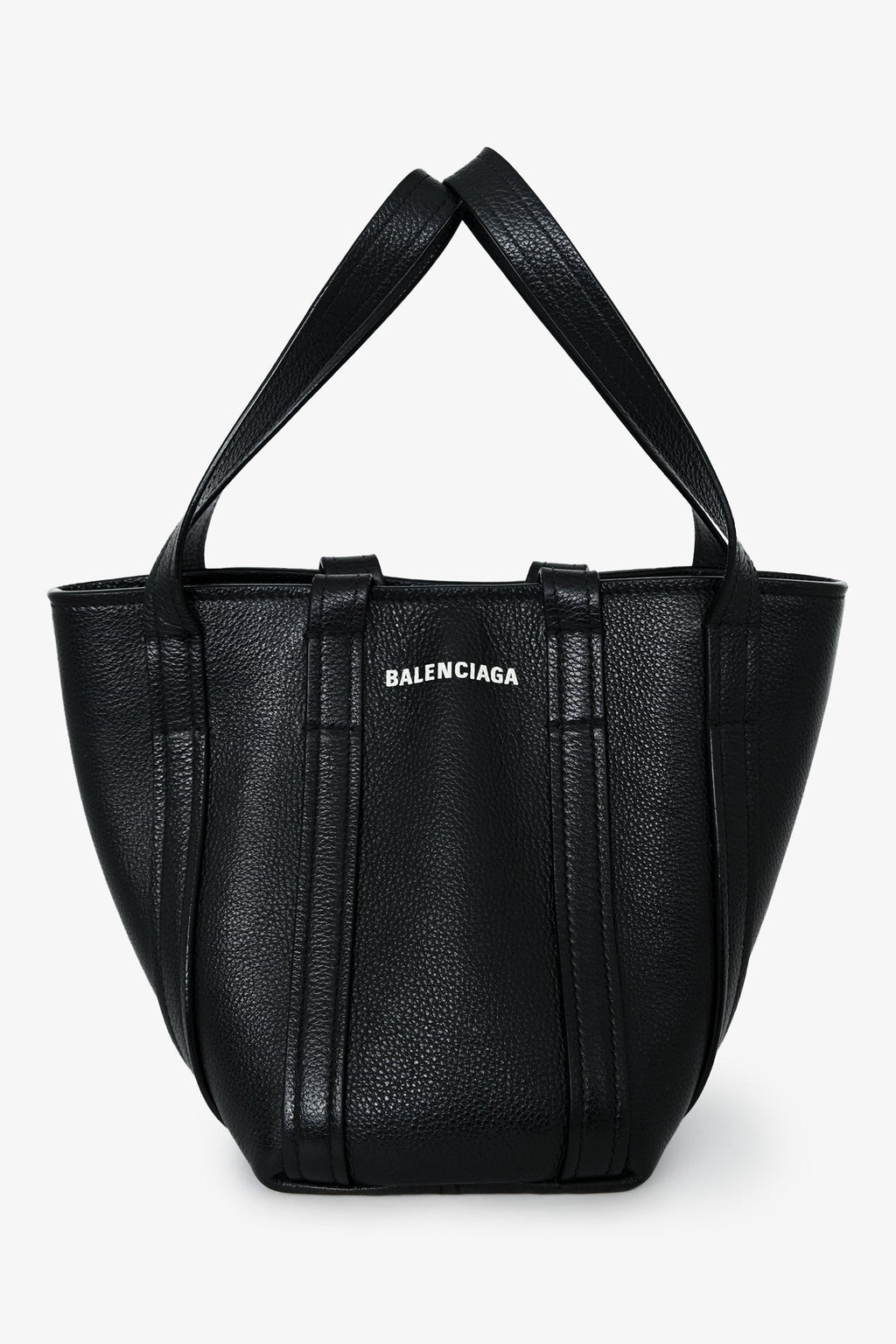 Balenciaga Black Grained Everyday XS North-South Shoulder Tote Bag