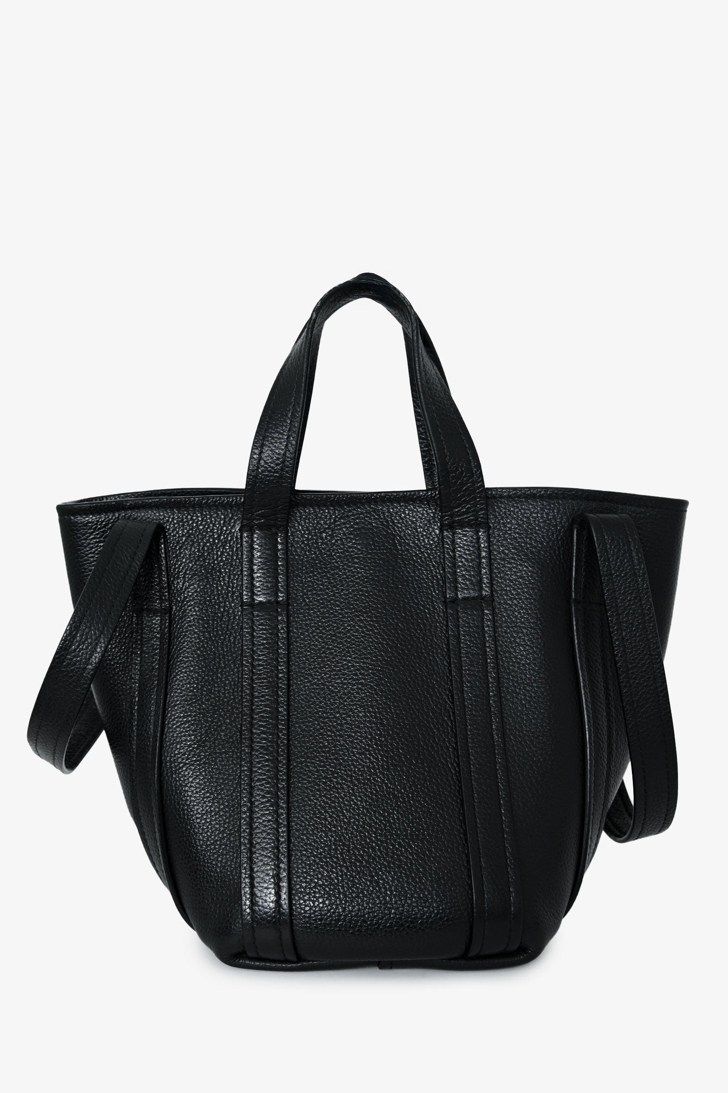 Balenciaga Black Grained Everyday XS North-South Shoulder Tote Bag