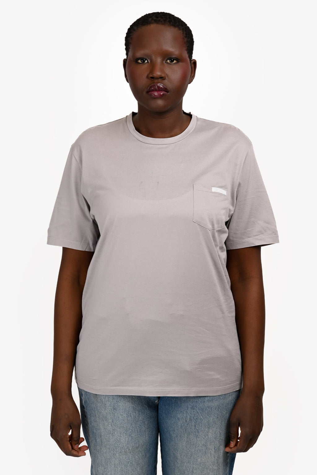 Prada Muted Purple Front Pocket Short Sleeve Tee Size XL