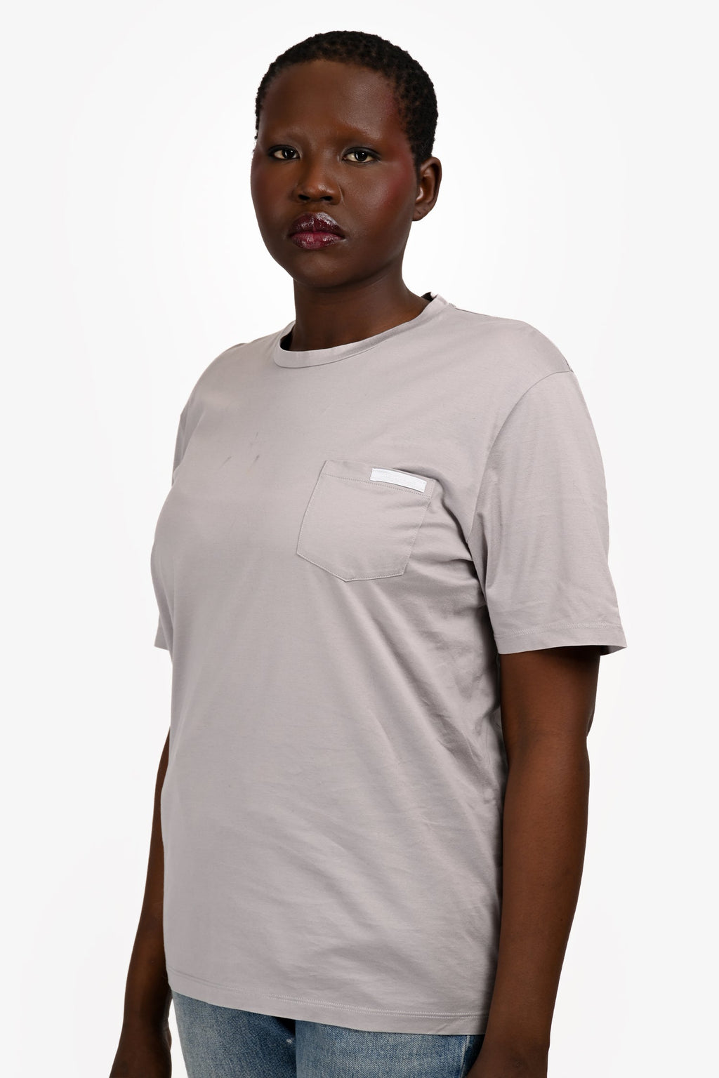 Prada Muted Purple Front Pocket Short Sleeve Tee Size XL