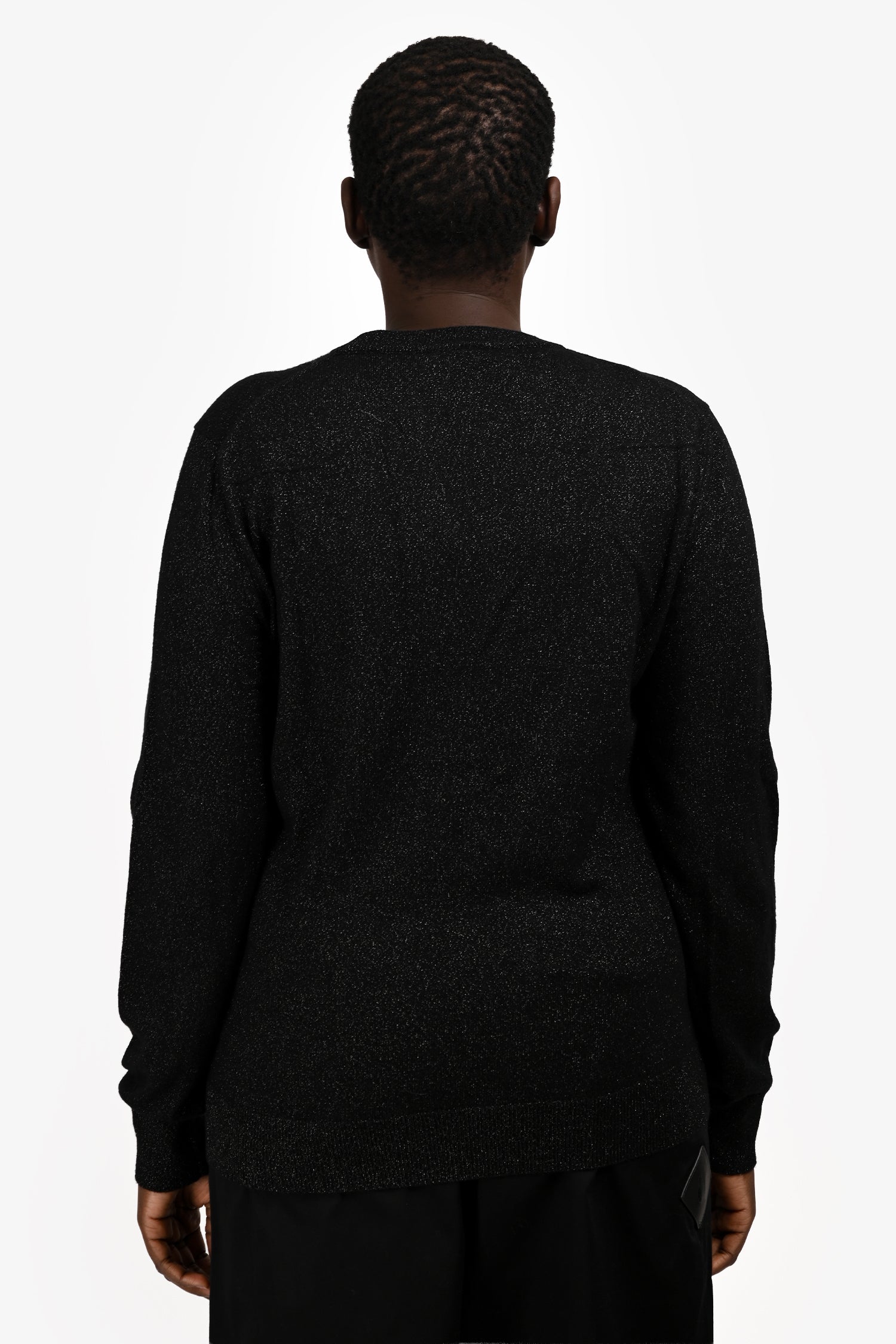 Christian Dior Black Cashmere Sparkly Sweater Size M
