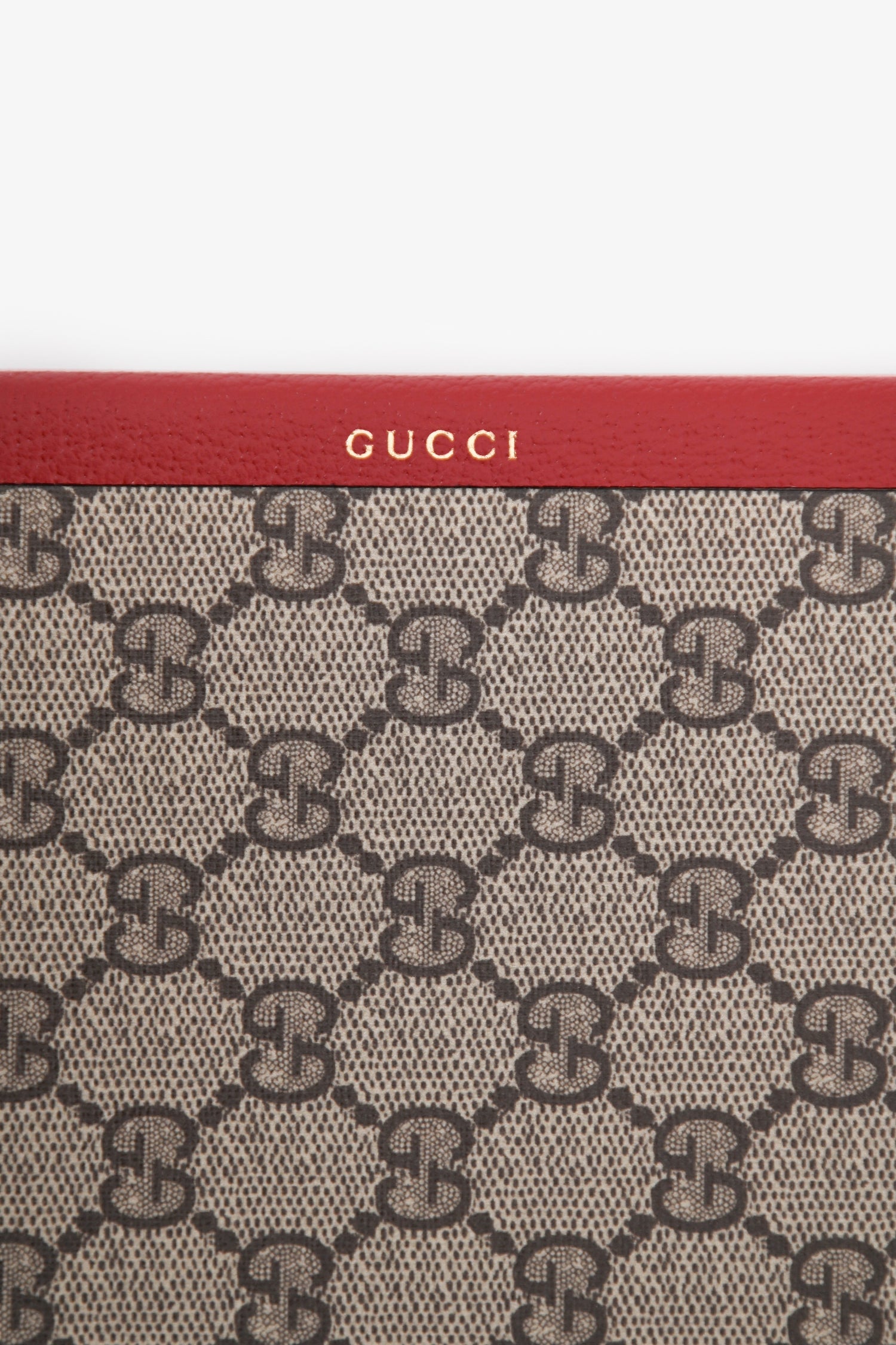 Gucci Brown/Red Coated Canvas GG Notebook