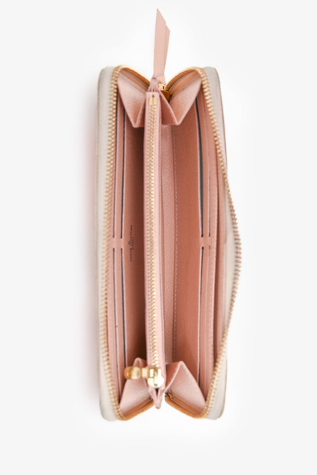 Louis Vuitton Damier Azur/Pink Zippy Logo Long Wallet