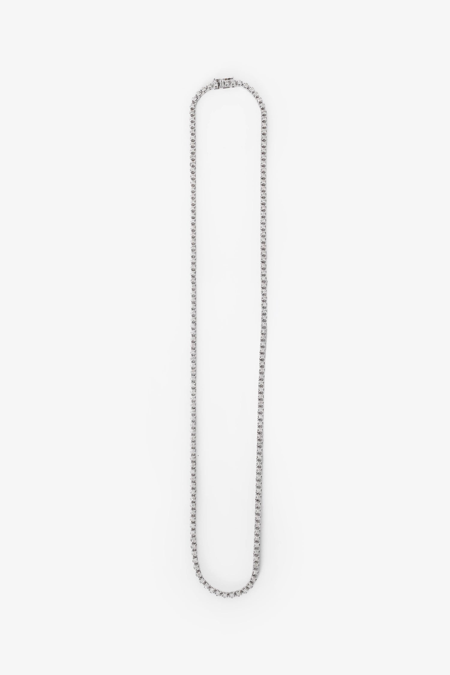 Ring Concierge 14K White Gold Diamond Eternity Mini Tennis 16" .5 cwt Necklace