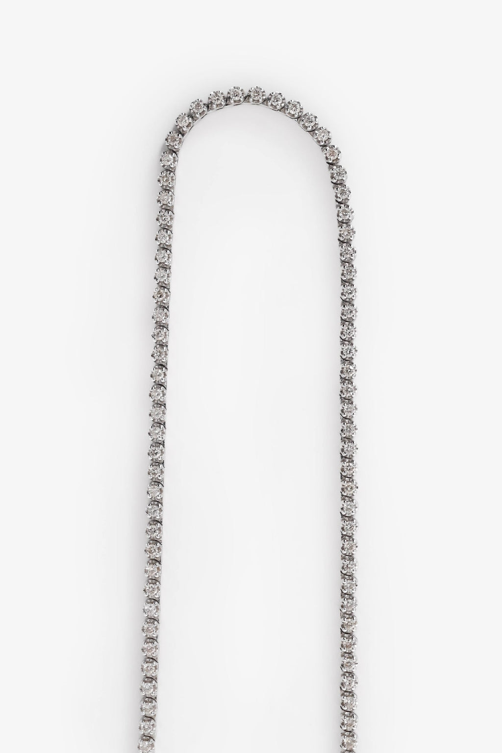 Ring Concierge 14K White Gold Diamond Eternity Mini Tennis 16" .5 cwt Necklace