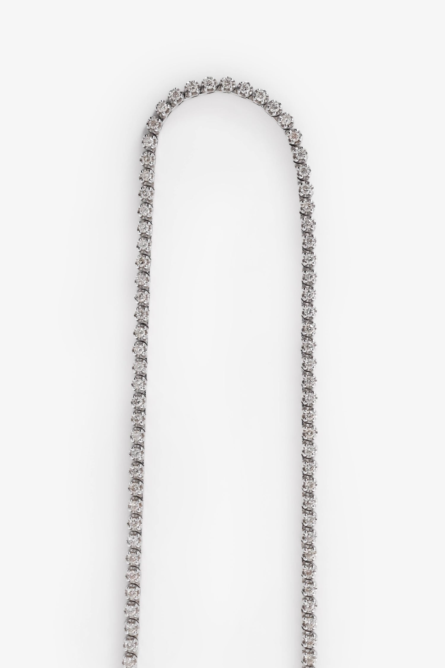 Ring Concierge 14K White Gold Diamond Eternity Mini Tennis 16" .5 cwt Necklace