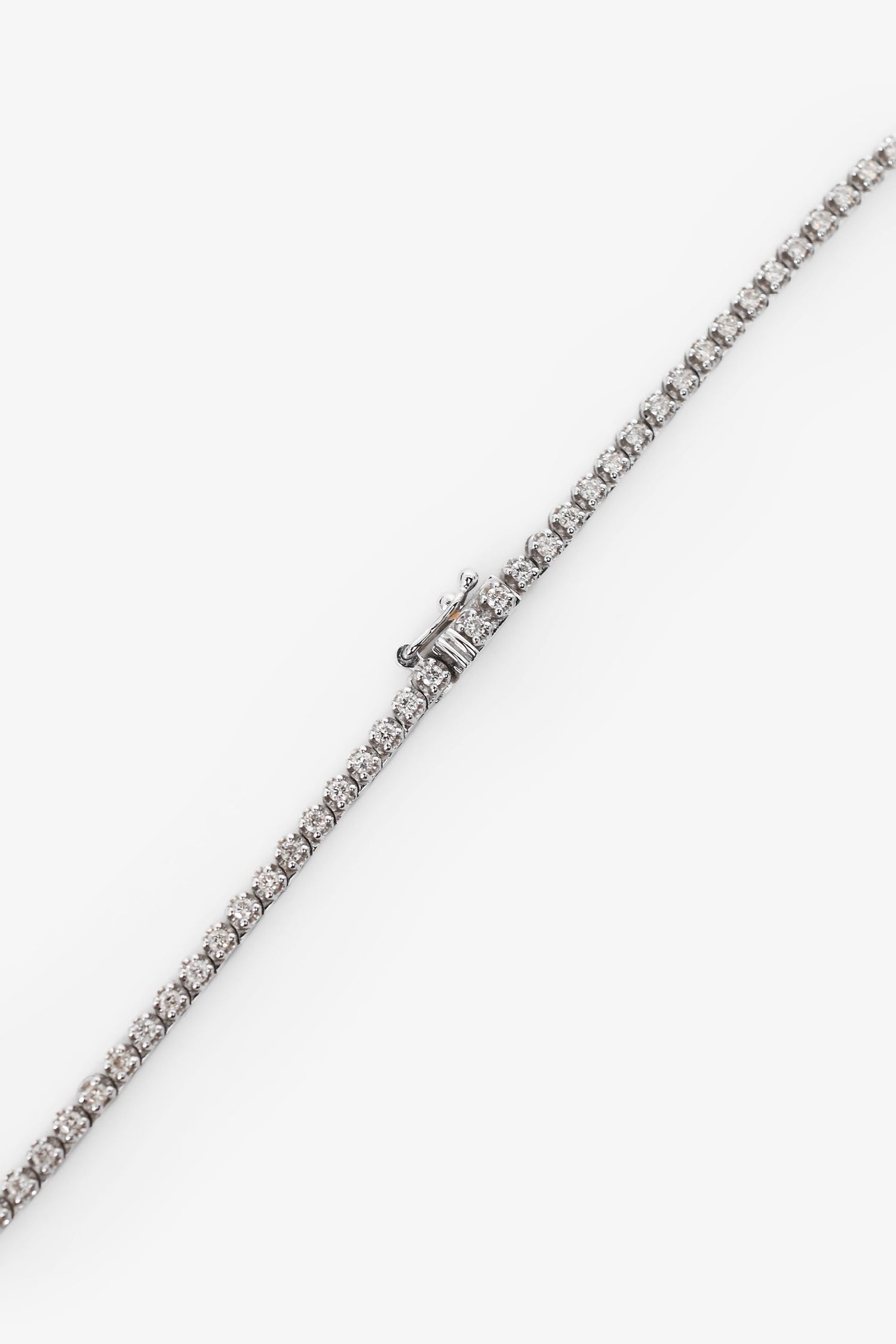 Ring Concierge 14K White Gold Diamond Eternity Mini Tennis 16" .5 cwt Necklace