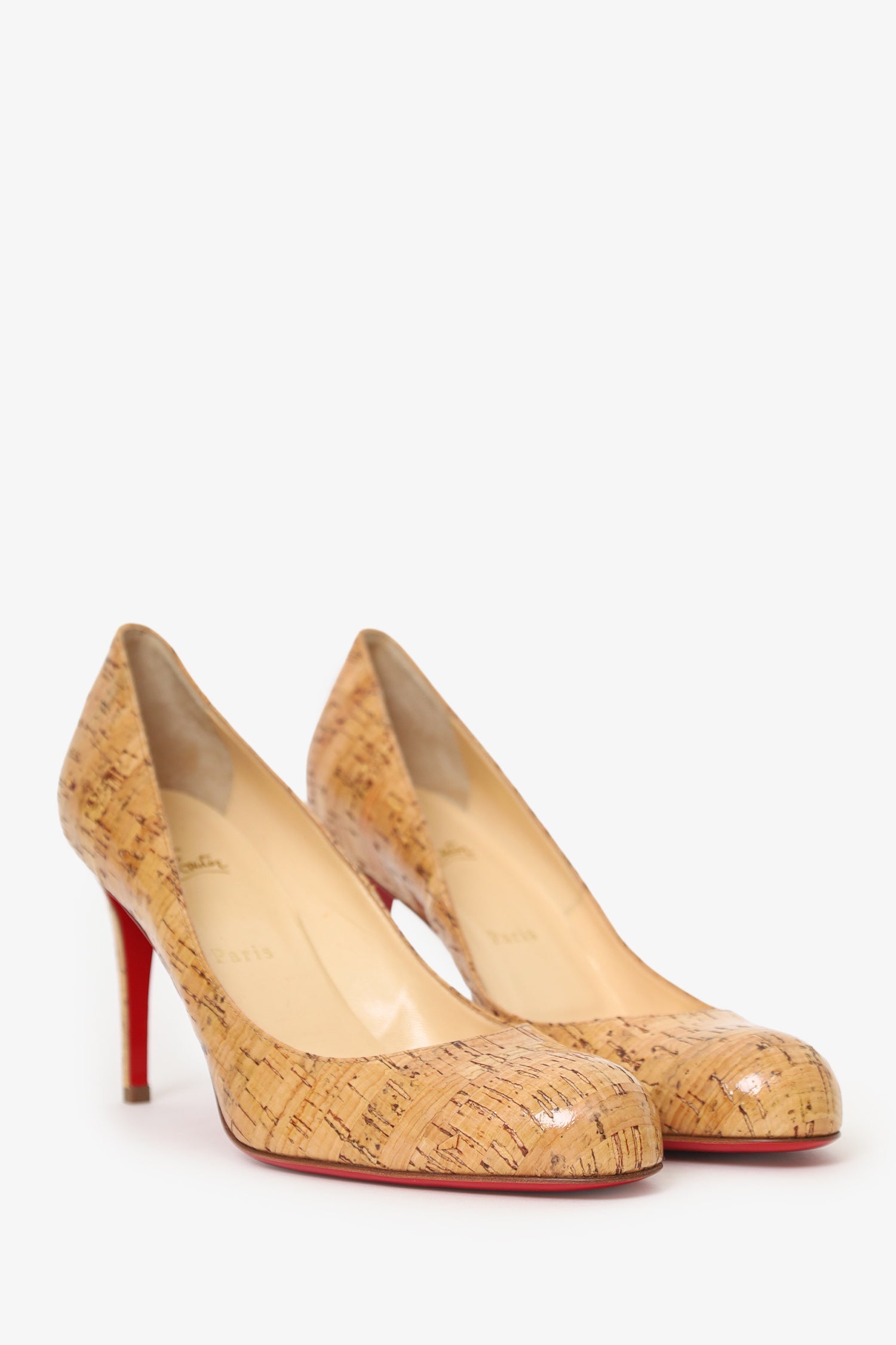 Christian Louboutin Cork Lucido Heels Size 41
