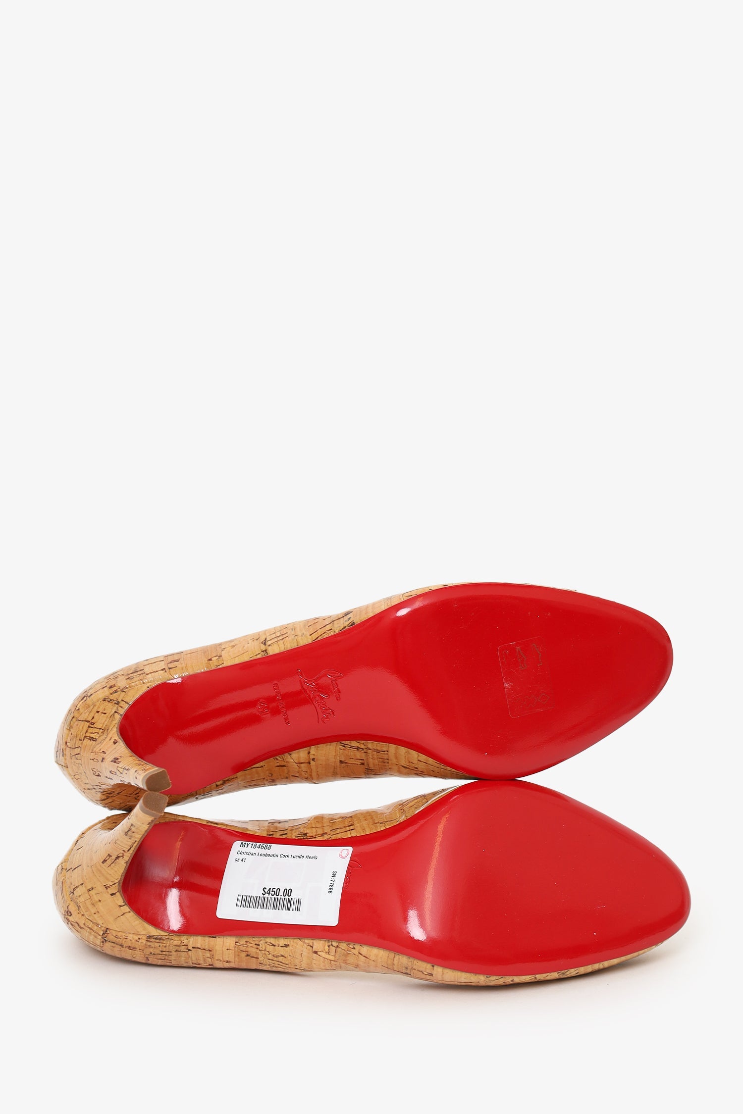 Christian Louboutin Cork Lucido Heels Size 41