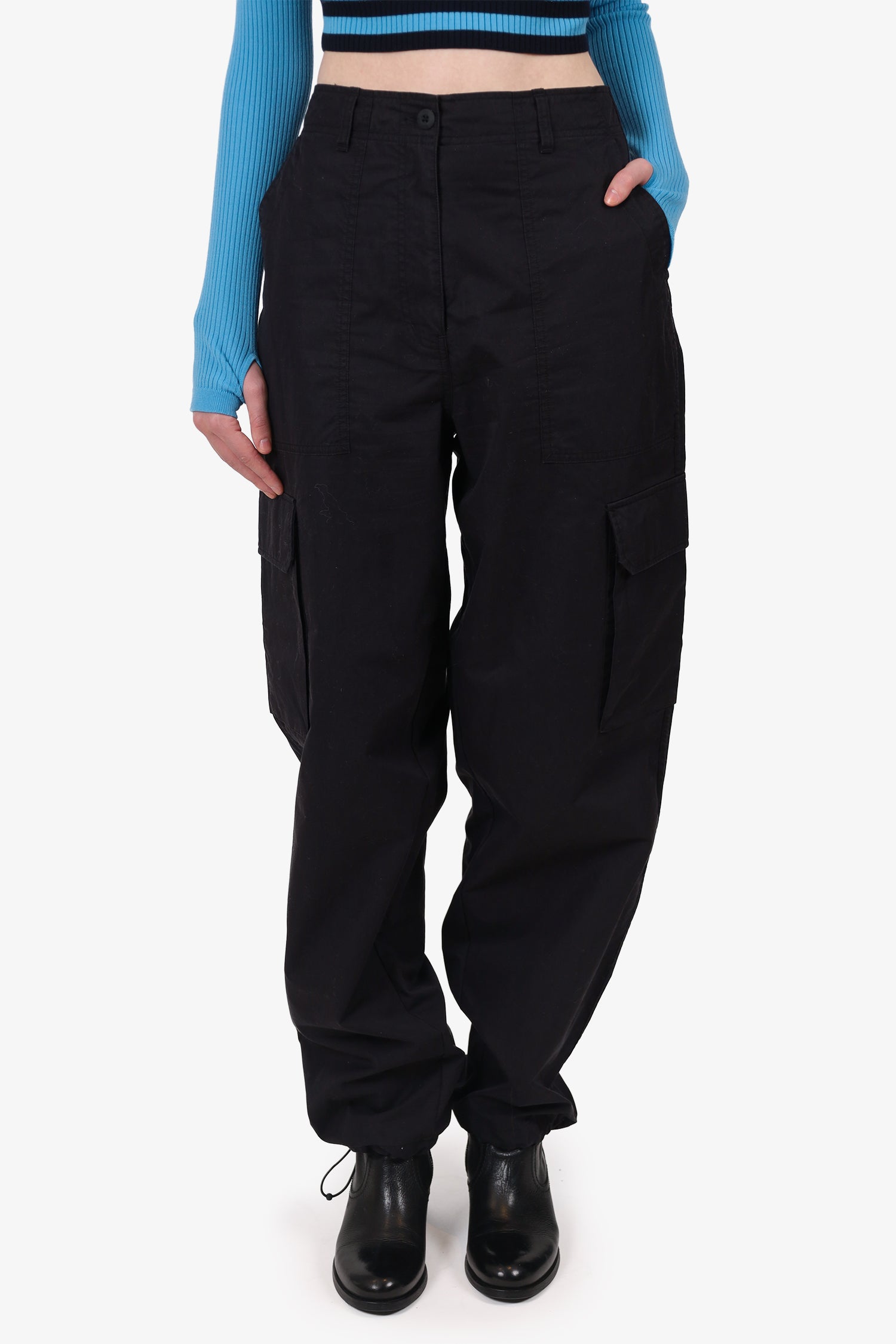 Kith Black Cotton Blend Cargo Pants Size 29