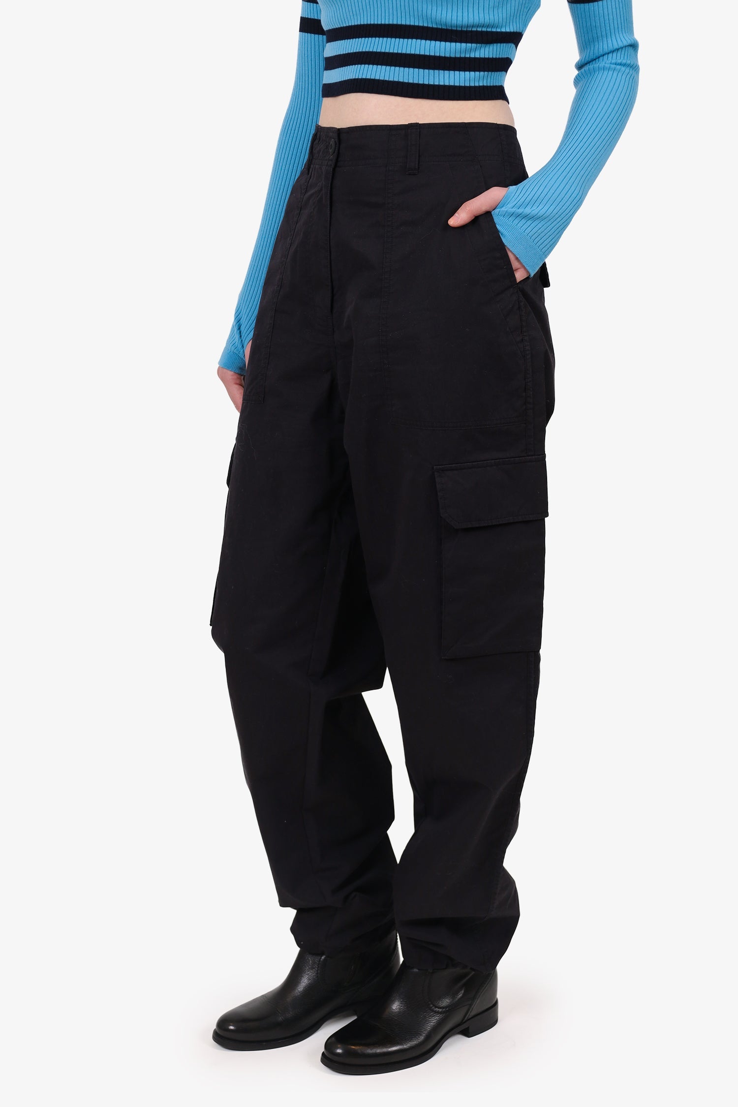 Kith Black Cotton Blend Cargo Pants Size 29
