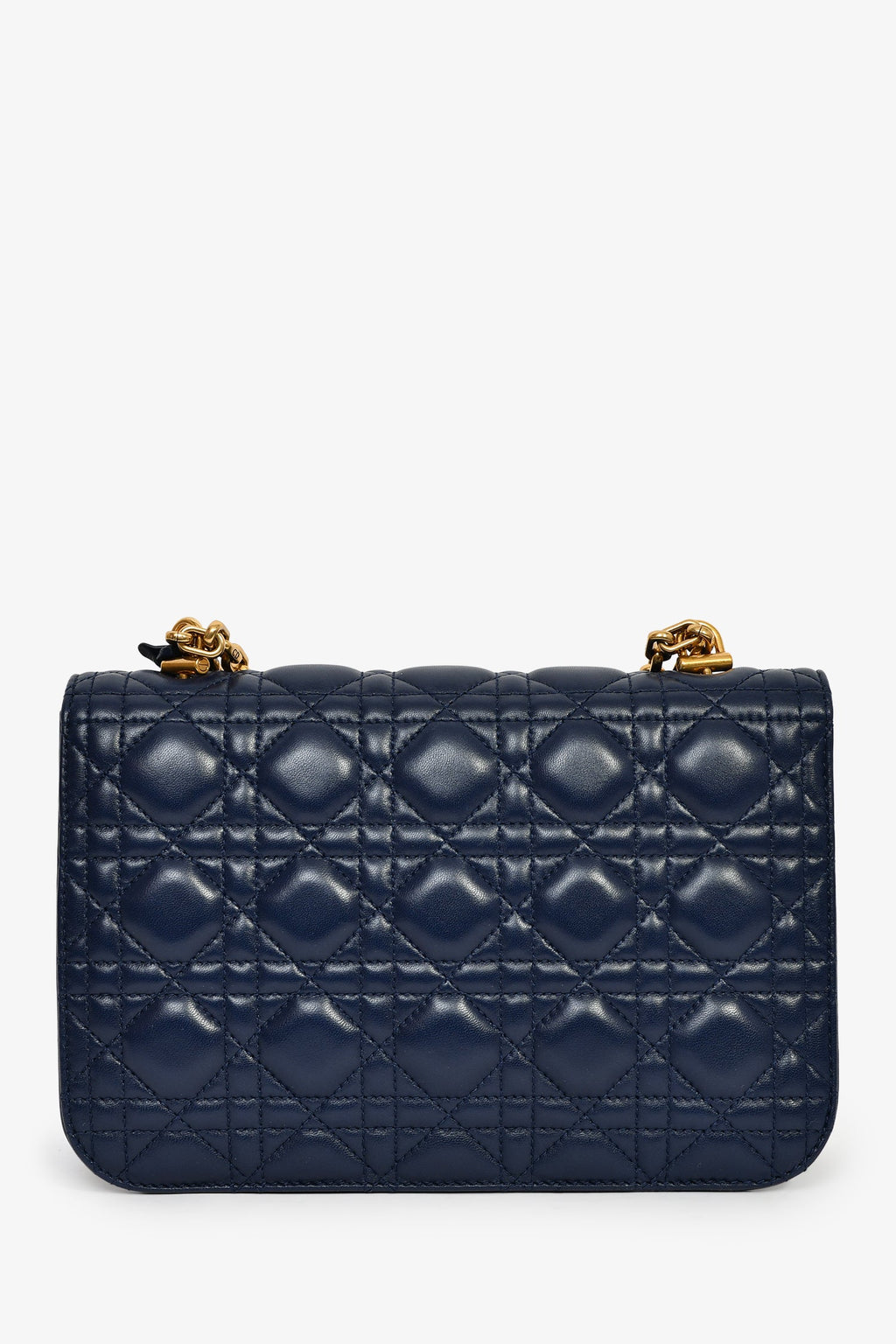 Christian Dior 2017 Navy Blue Cannage Leather Dioraddict Flap Bag