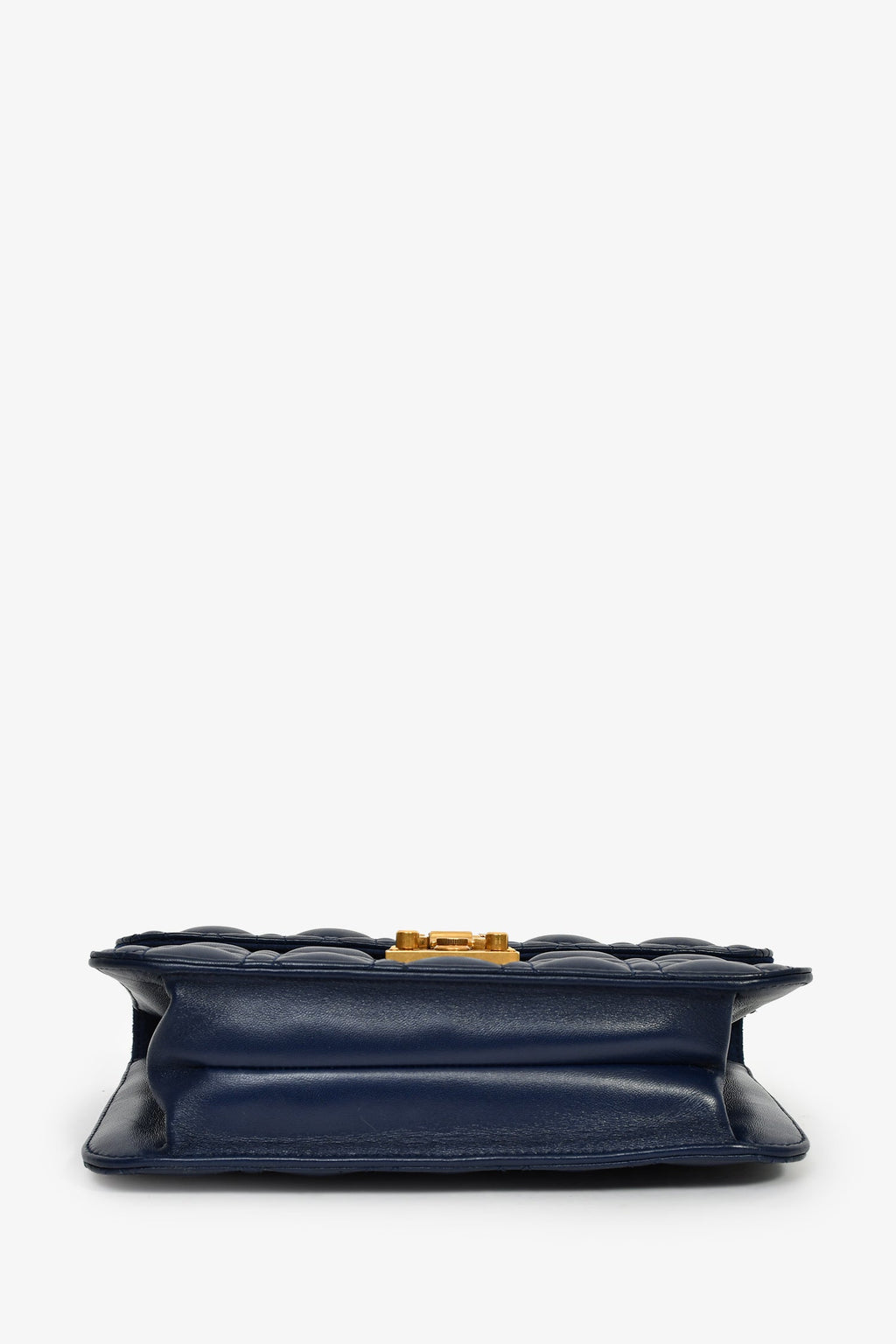Christian Dior 2017 Navy Blue Cannage Leather Dioraddict Flap Bag