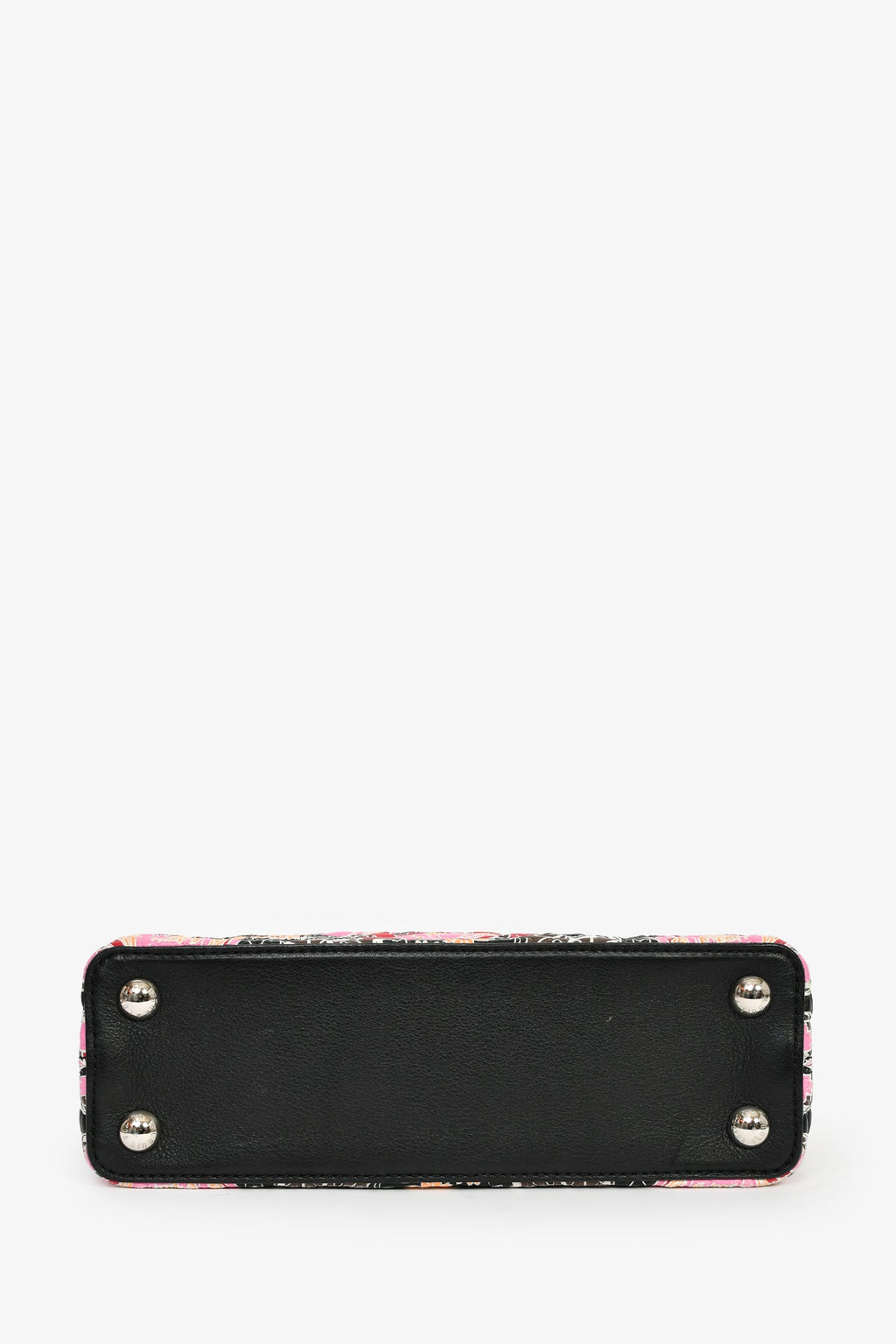 Louis Vuitton 2015 Black/Multicolour Leather Wild Flowers Capucines BB Top Handle Bag with Strap