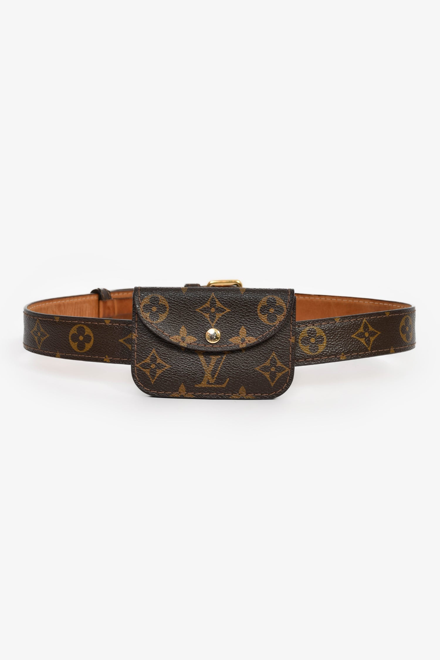 Louis Vuitton 2006 Monogram Canvas Ceinture Pochette Solo Belt Size 85/34