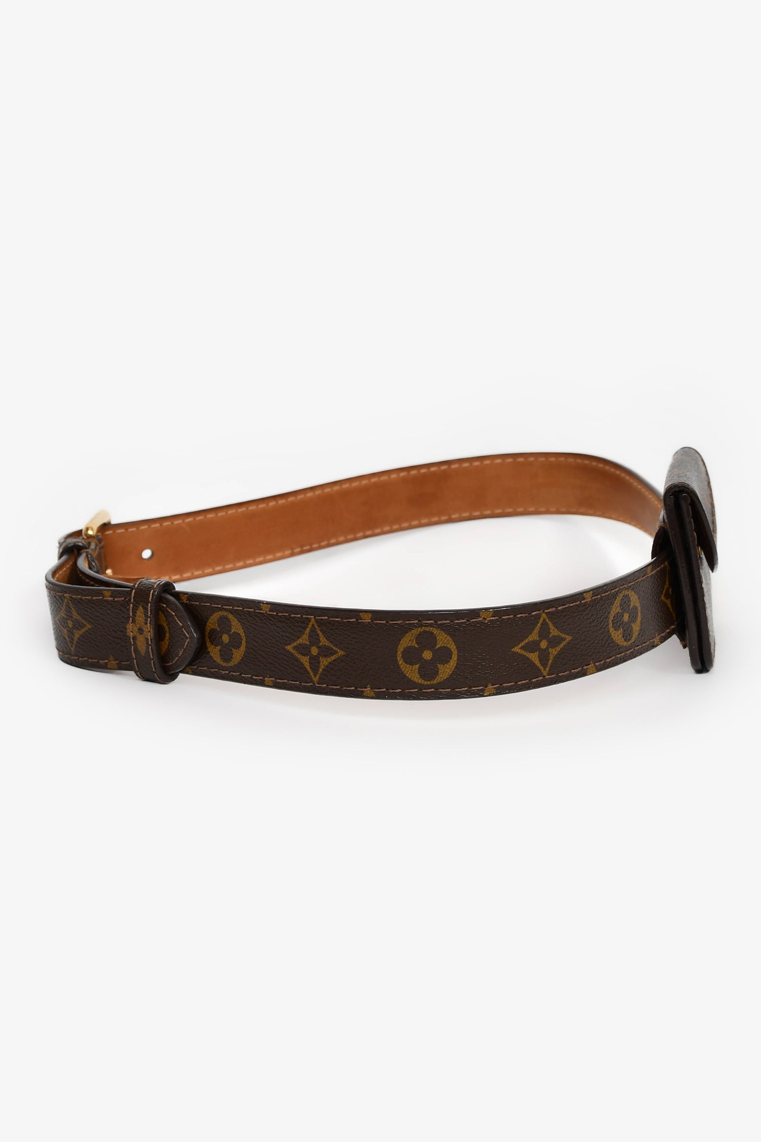 Louis Vuitton 2006 Monogram Canvas Ceinture Pochette Solo Belt Size 85/34