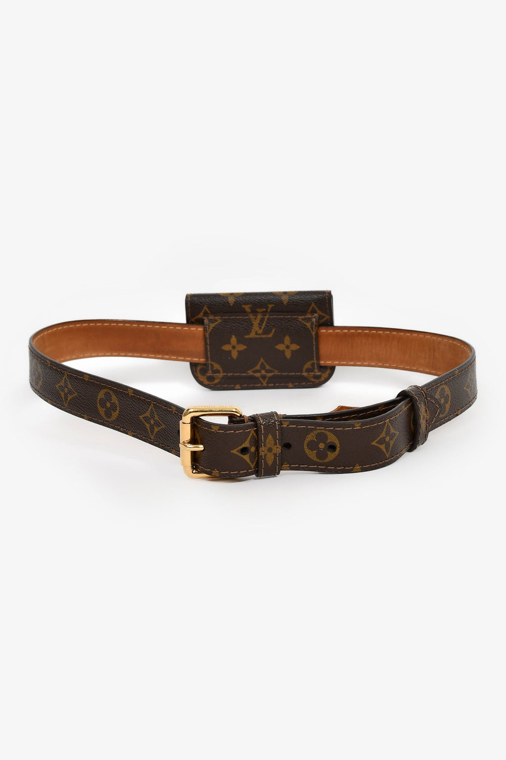 Louis Vuitton 2006 Monogram Canvas Ceinture Pochette Solo Belt Size 85/34