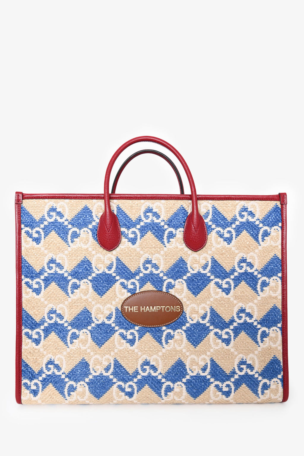 Gucci X Hamptons Limited Edition Canvas GG Tote With Strap