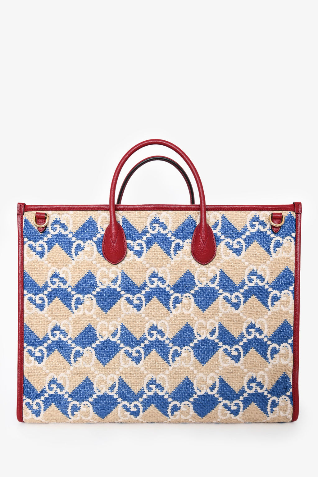 Gucci X Hamptons Limited Edition Canvas GG Tote With Strap