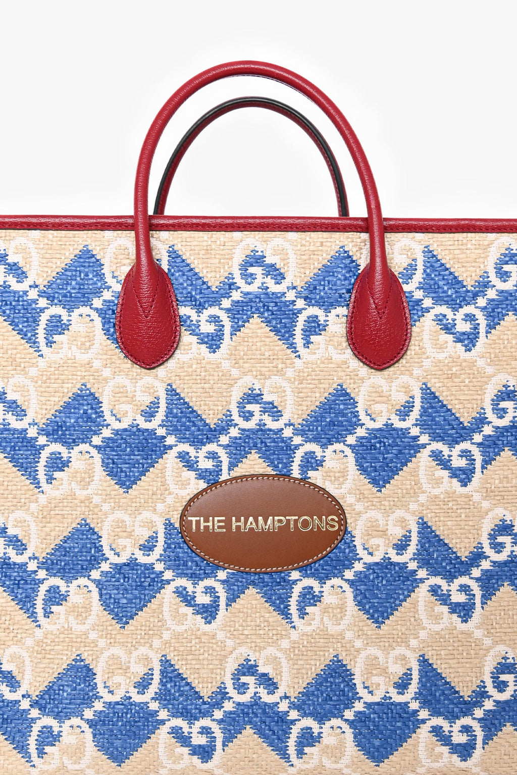 Gucci X Hamptons Limited Edition Canvas GG Tote With Strap