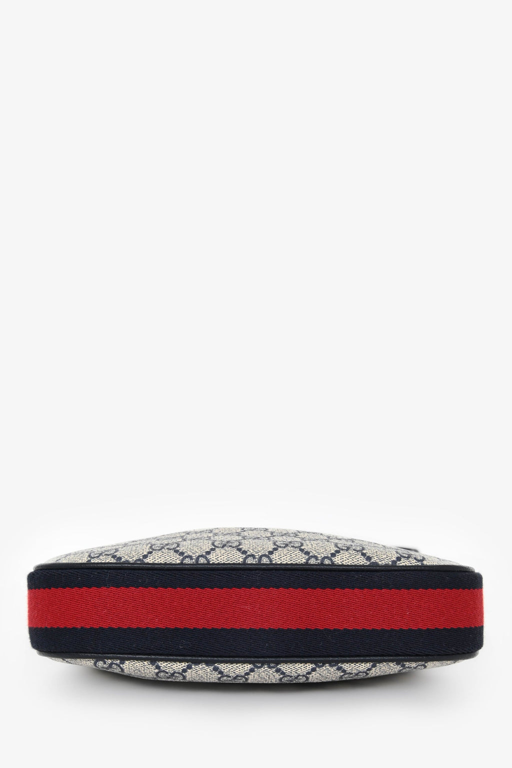 Gucci Blue Canvas/Leather GG 'Attache' Small Bag with Strap