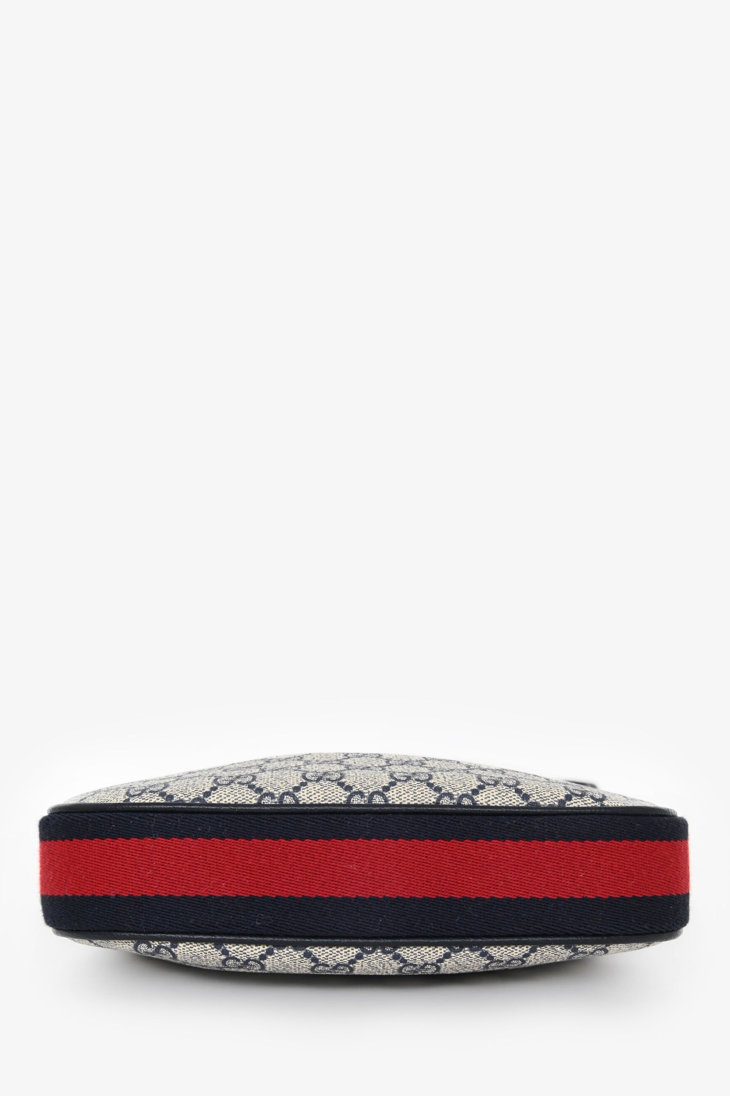 Gucci Blue Canvas/Leather GG 'Attache' Small Bag with Strap